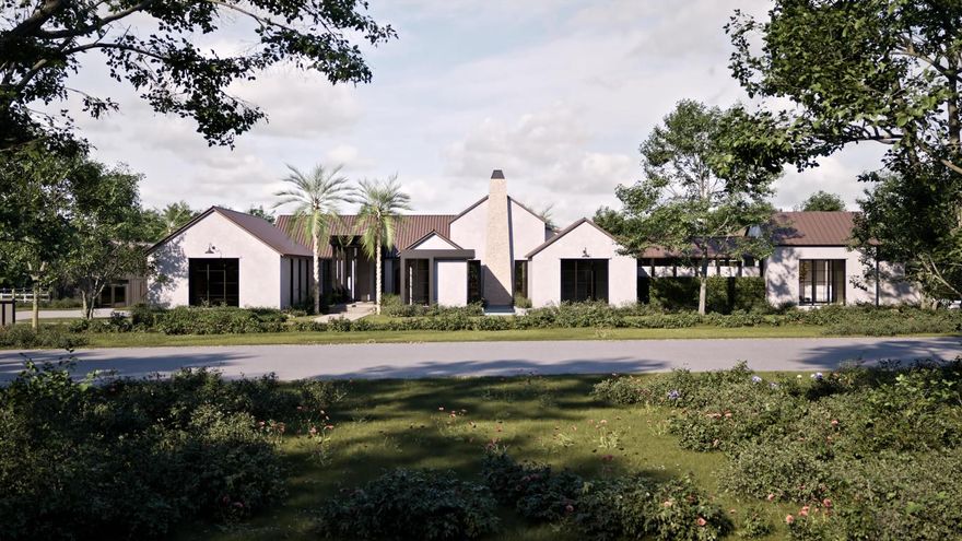 A 2.71 Acre luxurious estate that boasts 5 main house bedrooms and 7.4 bathrooms. The property has been meticulously designed and crafted to the highest standards, with exquisite attention to detail evident throughout. Home is currently Under Construction. Completion CO for 9/2024 The estate offers a spacious and open floor plan, with generous living areas that are perfect for entertaining inside and out. 
The property features a one-acre private bass pond that is ideal for fishing. Additionally, the estate has an 80 foot pool and spa with a Covered pavilion which overlooks the waterfall and lake.
The estate also has an air-conditioned barn with impact windows that has been newly renovated. This is ideal for those who  wish to use the space for storage, a workshop, a Guest house, entertaining space, or kid's area. 

Dedicated Gym, Haircut Lounge, Media/Theater Room, Kids Common Area, Additional Prep kitchen, Wine Storage, Free Standing Detached AC Barn, Private Aerated Bass Pond with waterfall, His and Her Master Baths, Dedicated Office, 4 car Extra Deep Garage with Capability for Car lifts,  Custom Chicken Coop, Fruit Trees, Crestron Home Prewire. Buyer pays closing costs.