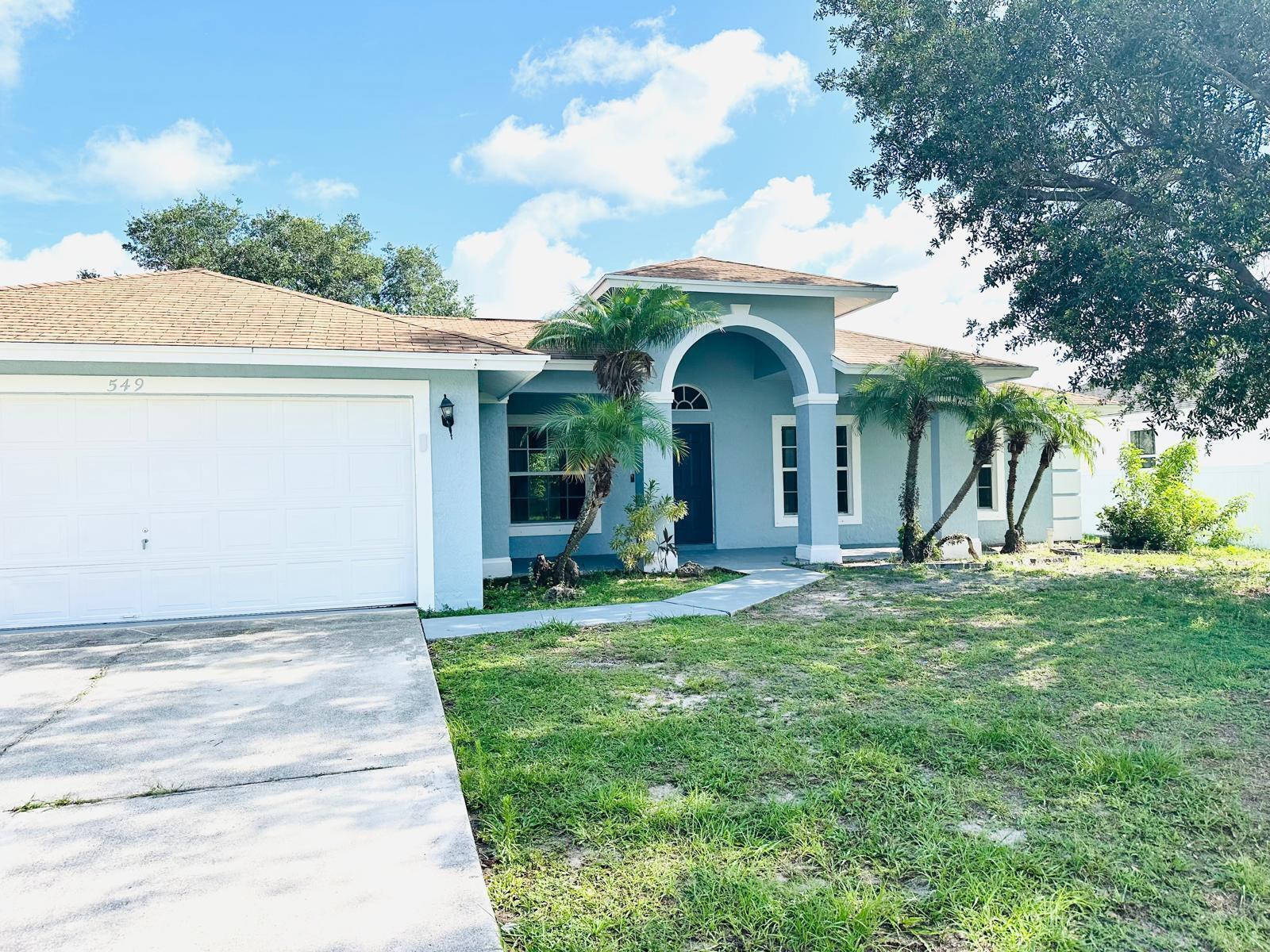 Beautiful Single-Family Home available for rent in Port St Lucie. This 3 Bed and 2 Baths with 2 cars garage home offers an amazing Laminate vinyl floorplan throughout. Open kitchen with stainless steel appliances including refrigerator, range, dishwasher, microwave and granite countertop. Spacious Master Bedrooms with walk-in closet and Bathroom offers Tub/Shower. This home offers a bright and airy living area. Huge backyard to enjoy precious time with family and friends. Centrally located in the city close to supermarkets, highways, shopping centers, restaurants, and much more!!!