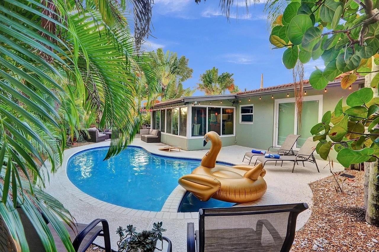 This stunning home offers a bright, open-concept layout with a resurfaced terrazzo Florida room overlooking the private pool and lush backyard. Chef’s kitchen with high end cabinets, soft-close drawers, top of the line appliances, and expansive counter space. Full impact windows and doors. New black metal roof (2025) with hurricane straps = low insurance! Flat roofs on carport & Florida room also new. New attic insulation, A/C (2022), water heater (2023), updated electrical. Sewer line epoxy-lined, mostly PVC. Updated bathrooms, LVP in 2 bedrooms, pool resurfaced, new pump, pool heater. Resurfaced driveway. Freshly painted interior. No HOA, minutes to Wilton Drive & beaches!
Listing agent is owner. This property is move-in ready and meticulously maintained with $100K+ in upgrades.