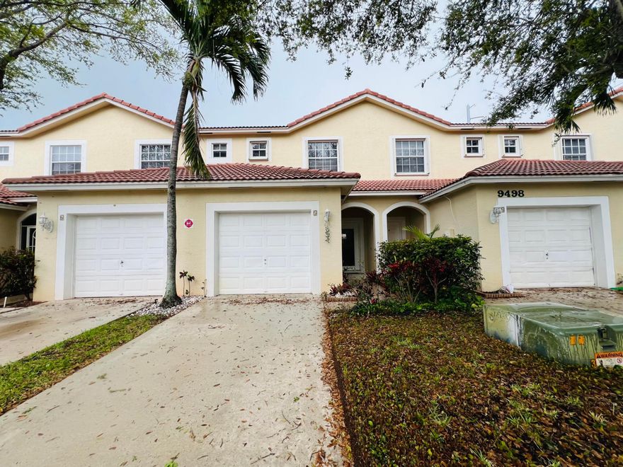 Beautiful 2-story townhome located in the desirable Kensington Gardens community in Boynton Beach! This spacious residence offers approximately 1,374 sq ft of living space with 3 bedrooms and 2.5 bathrooms, providing the perfect layout for comfortable living. The home features an open living and dining area, an updated kitchen with granite countertops and stainless steel appliances, and a private patio overlooking the canal—perfect for relaxing or entertaining. A one-car garage and additional driveway parking add convenience.  Enjoy a central location close to shopping, restaurants, golf courses, major highways, and just minutes from the beach. Built in 2002, this well-maintained townhome offers a great opportunity for you!