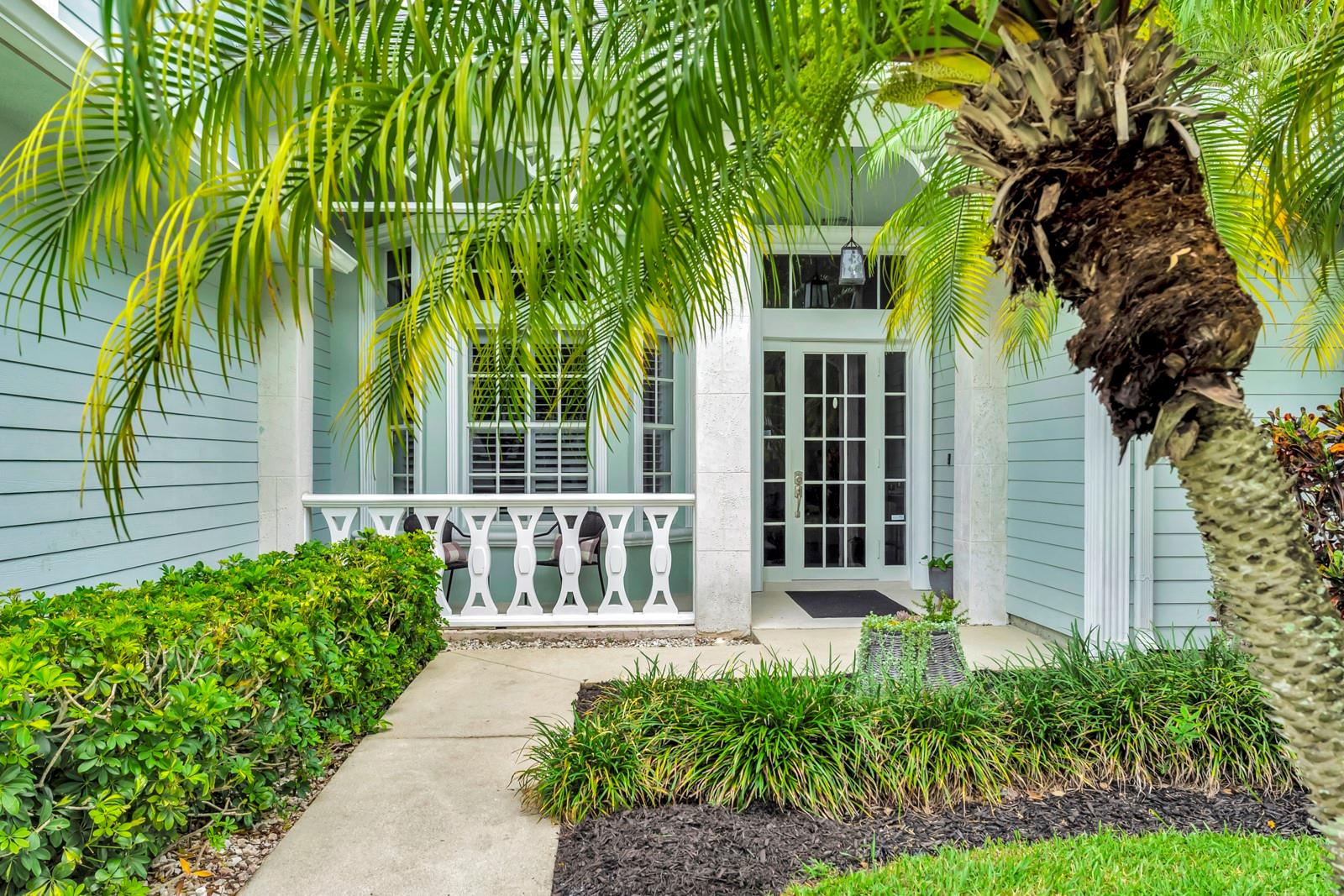 Situated on a charming, tree-lined street. It features five spacious bedrooms and four luxurious baths, providing exceptional privacy with the master suite in the north wing and three bedrooms in the south wing. Inside, you'll find stunning wood floors, a wine room, and an impressive 800 sq. ft. bonus room with an en suite bath. Each bathroom boasts high-end vanities and premium fixtures, while smart lighting and a remote-controlled gas fireplace enhance the ambiance.
The three-car garage accommodates a boat, an EV charger. Fully furnished with elegant pieces from Restoration Hardware and Arhaus, this home exudes sophistication. Enjoy a covered seating area and relax in the screened-in pool—this is a lifestyle ready for you to embrace.