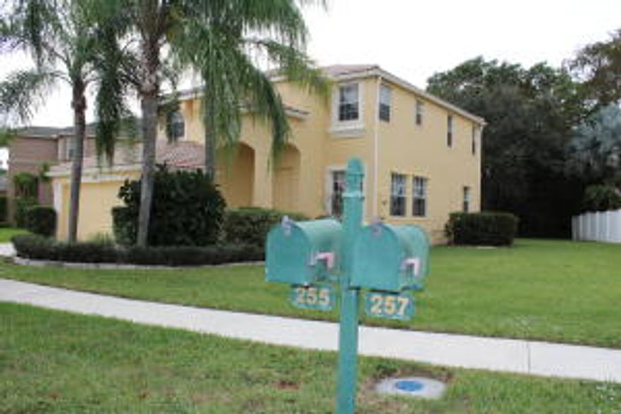Freshly painted and ready for move in this 2 story home boasts spacious living areas with tile downstairs and carpet upstairs in the bedrooms. The all white kitchen with new fridge has a dinette with beautiful bay window, large sliding glass doors allow lots of light. The very large master bedroom has the 4th room and is ideal for baby nursery, home office, home gym, sitting area or bedroom. The large backyard has views of the preserve and is ideal for family BBQs. This community offers resort style amenities such as a public golf course, fitness center, clubhouse, tennis, boating, basketball, picnic areas and a resort style swimming pool. Madison Green is central to highways, shopping, dining, A rated schools. Rent includes usage of all amenities, basic cable, lawn maintenance