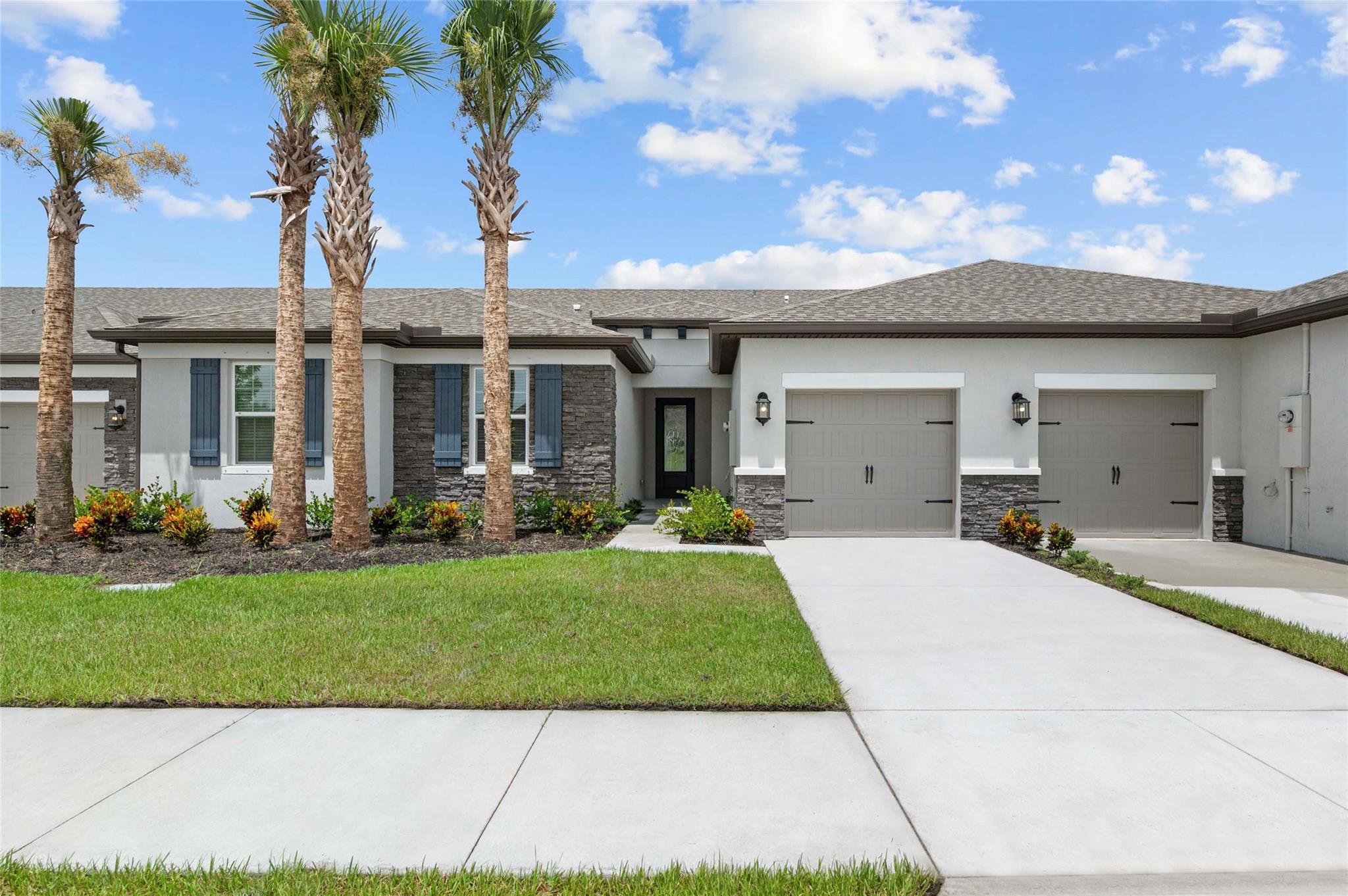 Ask us about our incentives, builder paid closing cost, and more! Style meets functionality in the Patricio plan. The welcoming foyer and comfortable layout of this one-story home invite you to relax and unwind. The sprawling family room is the perfect space to unwind with family and friends, while the open kitchen provides the perfect backdrop for entertaining. With a sizeable master retreat and two additional bedrooms, the Patricio plan is a wonderful home for today’s active families. This home comes standard with incredible upgrades, such as a sprawling kitchen island and granite countertops with a breakfast bar, stainless-steel Whirlpool® kitchen appliances, walk-in closets, and front yard landscaping. The beautiful community of Celebration Pointe offers numerous amenities!