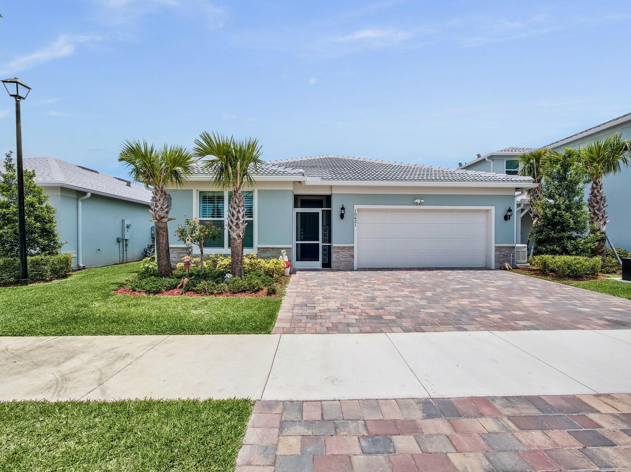 If you are looking for a new construction pool home, this is it!! Beautiful brand-new upgraded POOL home in Herons Preserve in Tradition. Just completed last year! Move in ready!! Owners put in 130k, and almost 50k in builder upgrades. Cement tile roof, lot premium additional 10k. Owners started to make the home their own with loads of upgrades, to mention a few; Screened in pool!!, Generator, extended driveway, 13k in fencing and clusia hedges, 9k plantation shutters and blinds, kitchen backsplash, lighting and fans, painted garage floor, shelves, attic stairs, flood lights, cameras, stone. Home has impact glass windows, smart home, split floor plan, huge primary bedroom closet w-built ins. Great location! Tradition exploding with growth, everything right at your fingertips!