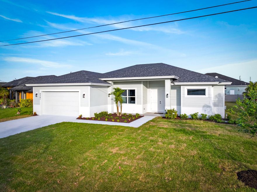 This newly completed, custom-built 4-bedroom, 3-bath residence by Southern Coastal Construction offers a rare opportunity to own a home where exceptional quality and thoughtful design take center stage. With $15,000 in flex buyer incentives, this property seamlessly blends modern elegance, durability, and energy efficiency. Constructed to a higher standard, the home features PGT impact-rated windows, spray foam insulation for superior efficiency and year-round comfort, and impressive 10-foot ceilings paired with 8-foot doors to create a bright, open living environment.  Premium builder selections are showcased throughout, including waterproof subflooring for long-term peace of mind, a full irrigation system for easy landscape maintenance, built-out closets for optimal organization, and sleek stucco soffits that enhance the home's refined exterior appeal. The grand living space is designed to impress, featuring elegant coffered ceilings that elevate the home's main gathering area. Thoughtfully designed accent walls add depth and character to both the dining area and the primary suite, creating stylish focal points in key living spaces. At the heart of the home, the designer kitchen showcases a striking oversized island—perfect for entertaining, gathering, and everyday living. Every element has been carefully curated to balance luxury with functionality, resulting in a space that is as practical as it is beautiful. Situated in the desirable Torino area with no HOA, this high-end new construction stands apart, offering a unique opportunity to own a fully customized home defined by superior craftsmanship, comfort, and style.