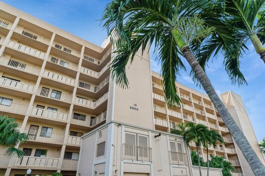 Step into this bright, airy unit with fabulous lake views and an abundance of natural light. The spacious covered balcony overlooking the water is perfect for enjoying your morning coffee or winding down with a glass of wine in the evening. Inside, you'll love the stylish kitchen, renovated just seven years ago in light gray tones with quartz countertops, a beautiful tile backsplash, and equipped with Samsung appliances (refrigerator, oven, and microwave updated in 2021). The flooring is a modern light white/gray vinyl, adding to the home's fresh and contemporary feel. The main bedroom features two generous closets, while the separate laundry room adds convenience to your daily routine. Sun shutters on the patio enhance your enjoyment of the stunning lake views. An exterior storage unit on the same floor provides extra space for all your needs. Located just steps away from an outdoor pool and the newly remodeled clubhouse, this home offers access to resort-style living. The clubhouse features a 610-seat live theatre, Olympic-sized indoor and outdoor pools, a fitness center, bocce ball, pickleball, cards and billiards rooms, saunas, spas, and so much more. Huntington Lakes is an active 55+ community renowned for its vibrant social calendar and top-tier amenities. Whether you're looking to purchase or lease, don't miss this opportunity to enjoy the best of Florida living in a home that's as inviting as it is functional. Available for Sale or Annual Unfurnished Rental! Schedule your private showing today!