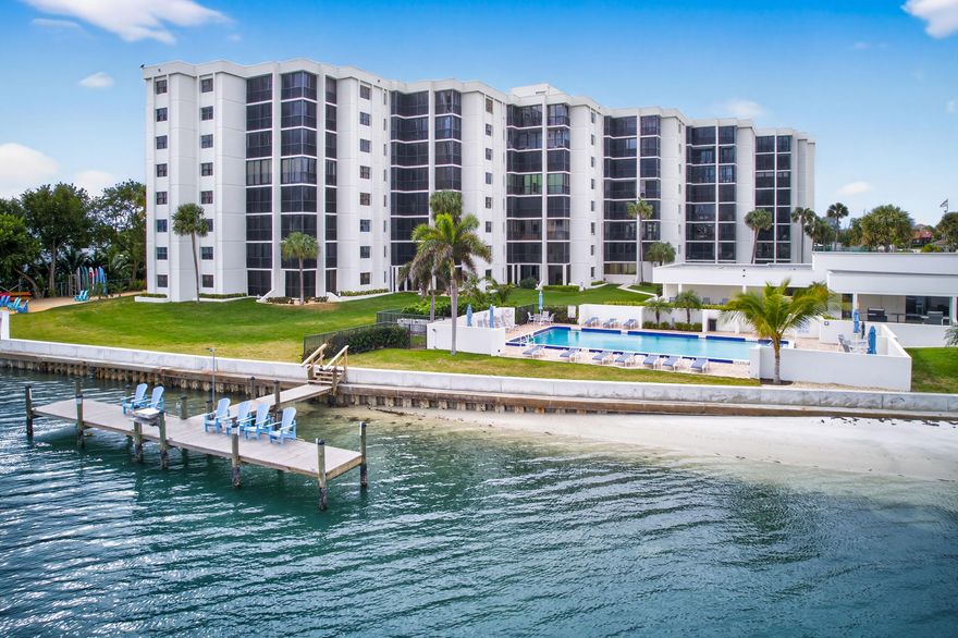 Enjoy a luxurious lifestyle at the highly sought after Sandpointe Bay Condominium in Tequesta! This unit boasts an extraordinary location with unobstructed views of the Intracoastal Waterway, Jupiter Island's Skyline and the Atlantic Ocean. This unit has all new porcelain floors (no carpets), new Washer and Dryer, new sliding glass impact doors with electric shades.
Building has completed all inspections and is in pristine condition. Sandpointe Bay has two pickleball courts and a tennis court, day dock, fitness and clubhouse, pool and BBQ grills on the waterfront.
Remodeled in 2023, balcony enclosed adding 204 sq ft of living space. (2052 Sq. Ft total)
