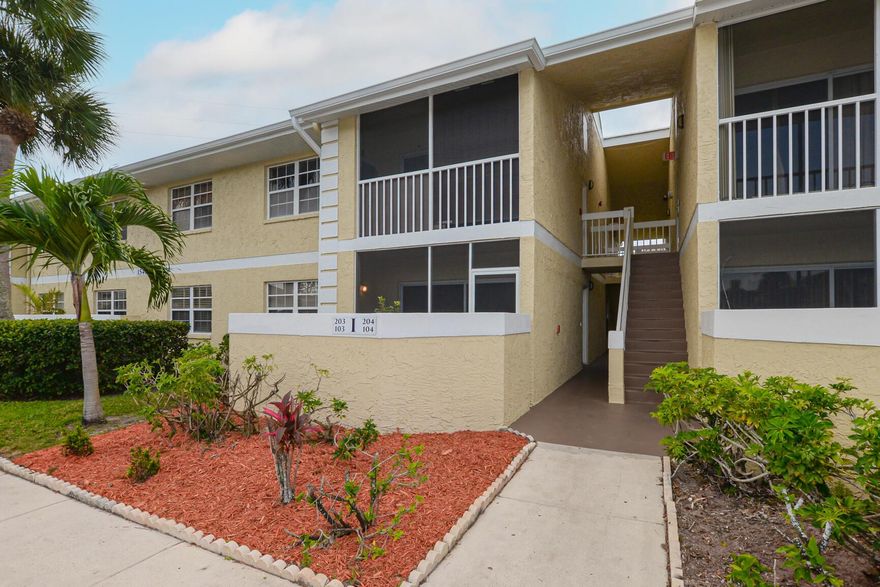 Two bedroom, two bathroom first floor condo in the highly desired community of Midport 2. Freshly painted on the inside and out, this unit offers a spacious and functional layout, providing a solid foundation for customization. This unit features a well-designed floor plan allowing for a variety of design possibilities. Its prime location offers convenient access to the downtowns of Jensen Beach, Stuart and Fort Pierce, making it a promising choice for those seeking the Treasure Coast lifestyle with a property to tailor to their preferences. Small pet friendly. First, Last & Security to move in.