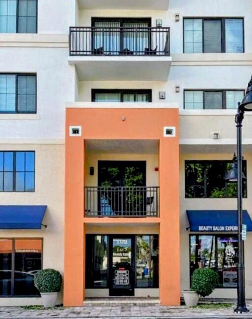 Rear 5-star beauty salon business opportunity for sale in a booming high traffic Boynton Beach location. This elegantly decorated beauty salon has an established clientele with eight stations and an aesthetic room. The business is being sold with furniture, equipment, inventory, signs, trade name with available training program if needed. Just steps away from several new buildings under construction, giving growth to a large clientele. Centrally located, close to Downtown Boynton Beach, Federal Highway and major shopping areas.