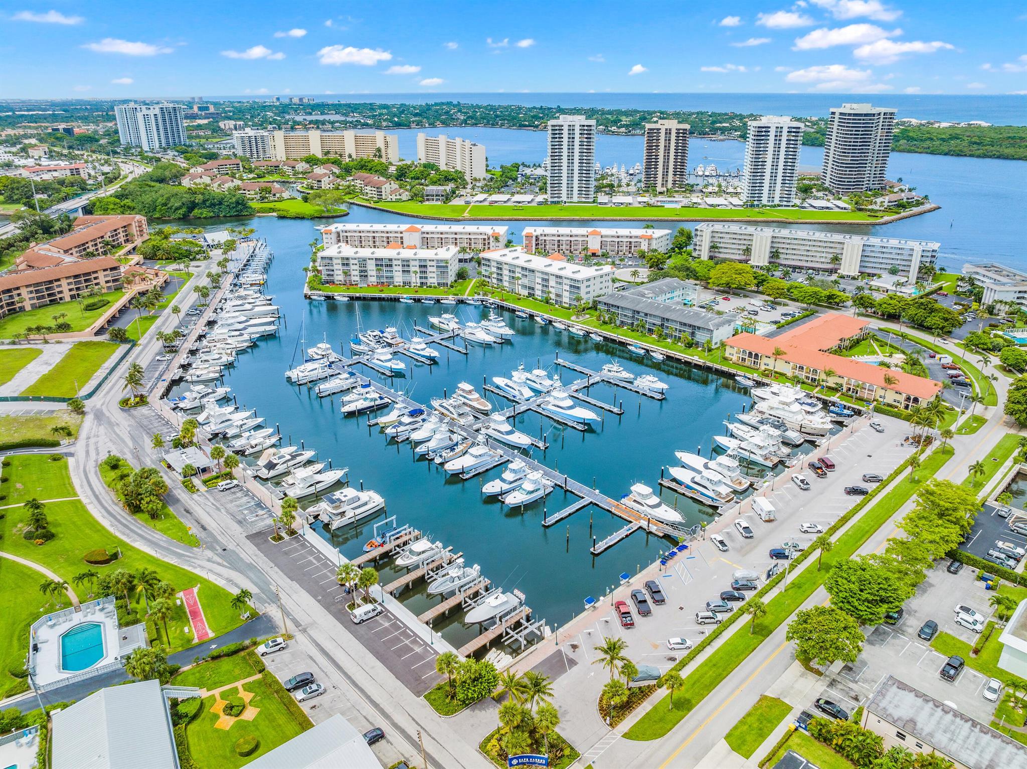 Truly the ultimate in waterfront living! STUNNING direct Intracoastal views from the living room and open kitchen of your 55+ 1-1 condo in lovely North Palm Beach, FL, overlooking MacArthur State Park and Singer Island just beyond the waters of the Intracoastal. Prepare to experience the beautiful sunrises and moonlit nights, while enjoying the community piers and lovely updated swimming pool. Walk to the newly renovated North Palm Beach Country Club with public access to the facilities: the exclusive 18-hole Jack Nicklaus golf course, tennis center, and Olympic-size swimming pool. Dine at the fabulous restaurant! You will be minutes to the Palm Beach Inlet, 15 minutes to PBI, close to fine dining and shopping.