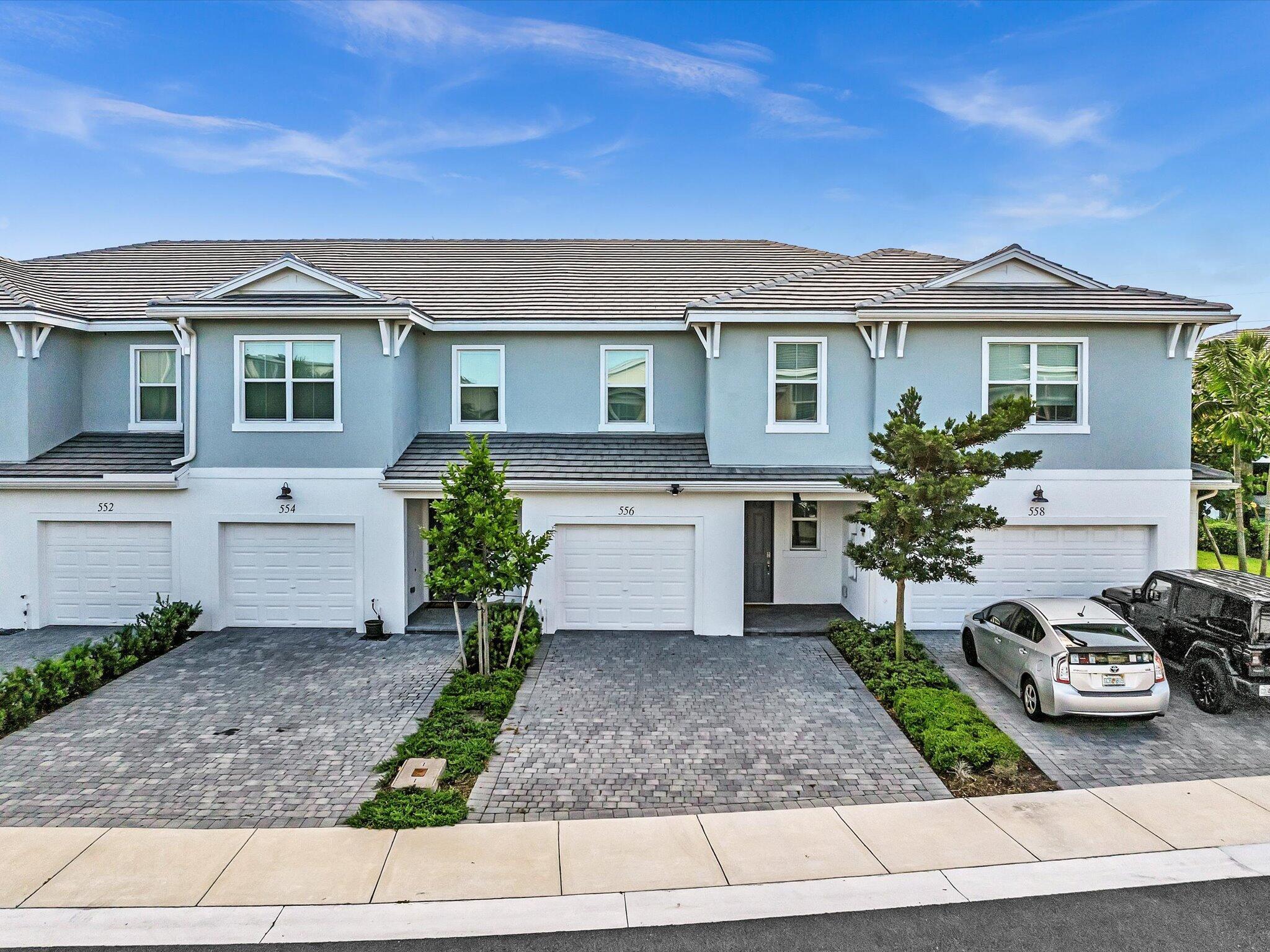 Come see this luxury 3 bedroom+loft townhouse in a gated community of Sandpiper Pointe. A welcoming entrance leads to the casual dining room and kitchen. A well-appointed kitchen boasts stainless steel appliances, quartz countertops, large center island and ample storage space. The second-story loft offers an open space ideal for families. The spacious primary bath features dual vanities and a walk-in shower with tile to the ceiling. This home features a backyard with a privacy fence perfect for entertaining. Sandpiper Pointe is a resort style community appointed with pool, fitness center, and playground.It is centrally located with quick and easy access to all major highways, fine dining and beautiful Florida beaches.
