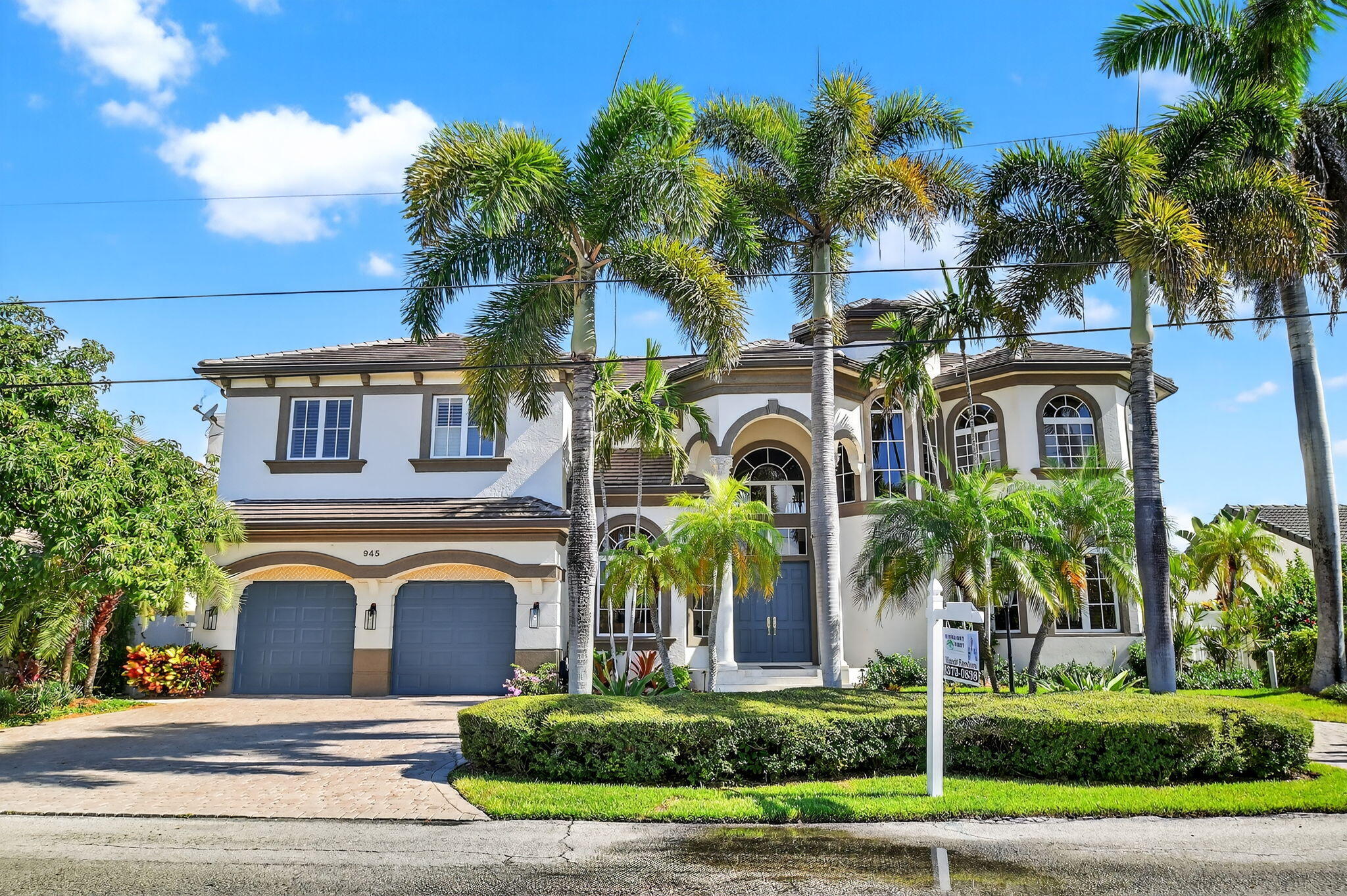 MAGNIFICENT DEEPWATER ESTATE WITH OVER 6400 SQ FT OF AIR CONDITIONED PERFECTION! THIS GORGEOUS HOME IS UPGRADED AND READY TO MOVE IN! CONTINUED BELOW CIRCULAR DRIVE AND A 2 CAR GARAGE THAT HAS A SEPERATE AIR CONDITIONED SPACE FOR 2 CARS. W/ A LIFT. THE RESORT STYLE POOL AREA HAS A BEACH ENTRY POOL WITH ROCK WATERFALL,CABANA BATH, AQUA LINK, AND A COVERED, FULLY EQUIPED SUMMER KITCHEN.THE BOAT DOCK LOCATED ON 90 FT OF WATER THAT WILL ACCOMODATE UP TO A 65 FT BOAT W/ WATER & ELECTRIC FOR 2 BOATS. IMPACT WINDOWS AND DOORSCENTRAL VAC, MEDIA ROOM W/ 70 INCH SONY, CABLE AND SATEL, (see supplement for full remark4 ZONE A/C-HEAT,GOURMET KITCHEN WITH LOTS OF GRANITE COUNTER SPACE,DOUBLE OVEN W/ A SEPERATE WARMING DRAWER, GAS COOK TOP PRE WIRED W/ 220, WALK IN PANTRY, 2ND FLOOR MORNING KITCHEN,S