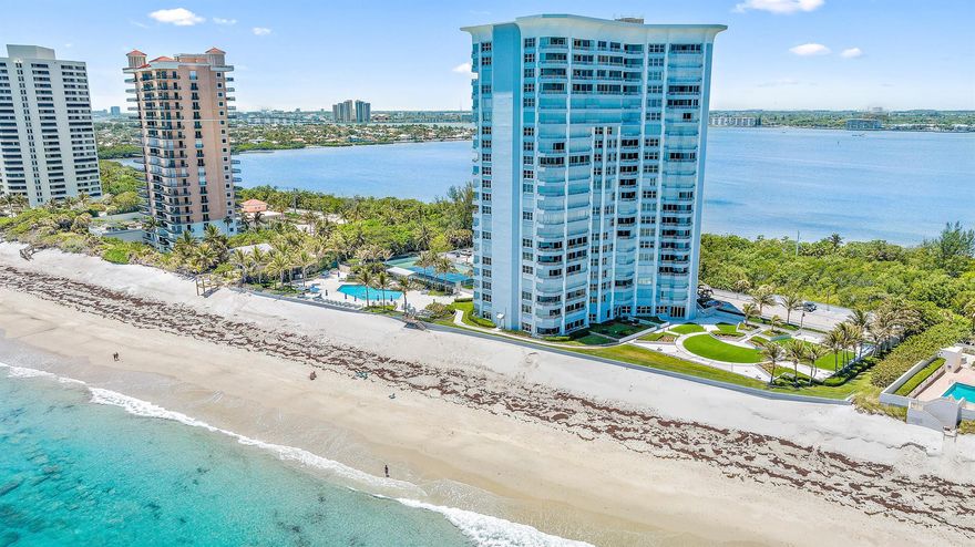 Wake up to the gentle sound of waves and the first rays of sunrise spilling across the Atlantic. This 3-bedroom, 3.5-bath oceanfront sanctuary offers nearly 2,700 sq. ft. of pure coastal elegance--every inch thoughtfully updated to the highest standard, unlike any other unit in the building.From the moment you step inside, the ocean greets you with sweeping, uninterrupted views, while the Intracoastal shimmers in the distance, catching the golden glow of sunset. With water views from every room, life here is a constant reminder of the beauty just beyond your windows.