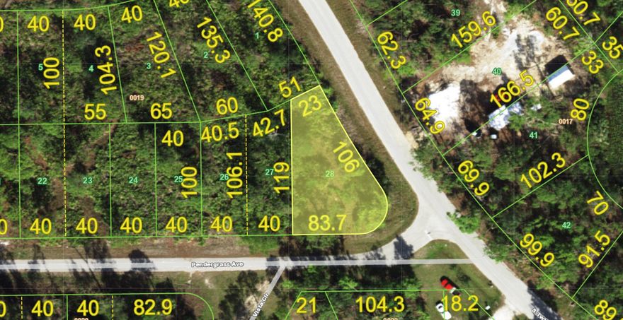 Build your dream home in the Tropical Gulf Acres community in a 7,666 Square Foot vacant lot. All pictures taken from Charlotte County Property Appraiser and Google Earth. Buyer to verify all measurements, zoning uses, building requirements, and utility information with Charlotte County.