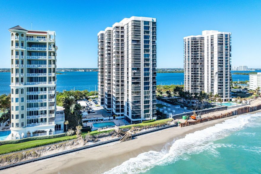 Welcome to an exceptional oceanfront retreat at 5380 N Ocean Drive, Unit 6C, located on the pristine shores of Singer Island, Florida. This beautifully updated 2-bedroom, 2-bath condominium offers breathtaking panoramic views of the Atlantic and an effortless coastal lifestyle. The open-concept layout is filled with natural light from floor-to-ceiling windows, showcasing uninterrupted ocean vistas and seamless indoor-outdoor living. Step onto the expansive private balcony to enjoy morning coffee or sunset cocktails while listening to the soothing sound of the waves. The gourmet kitchen features high-end stainless-steel appliances, granite countertops, and custom cabinetry. The primary suite is a serene escape with balcony access and a luxurious en-suite bath, while the guest bedroom  provides comfort and privacy. Residents enjoy resort-style amenities including a heated pool, private beach access, fitness center, social room, 24-hour security, and on-site management. Ideally located near world-class dining, shopping, and entertainment, this condo is perfect as a full-time residence or seasonal getaway where luxury meets tranquility by the sea.