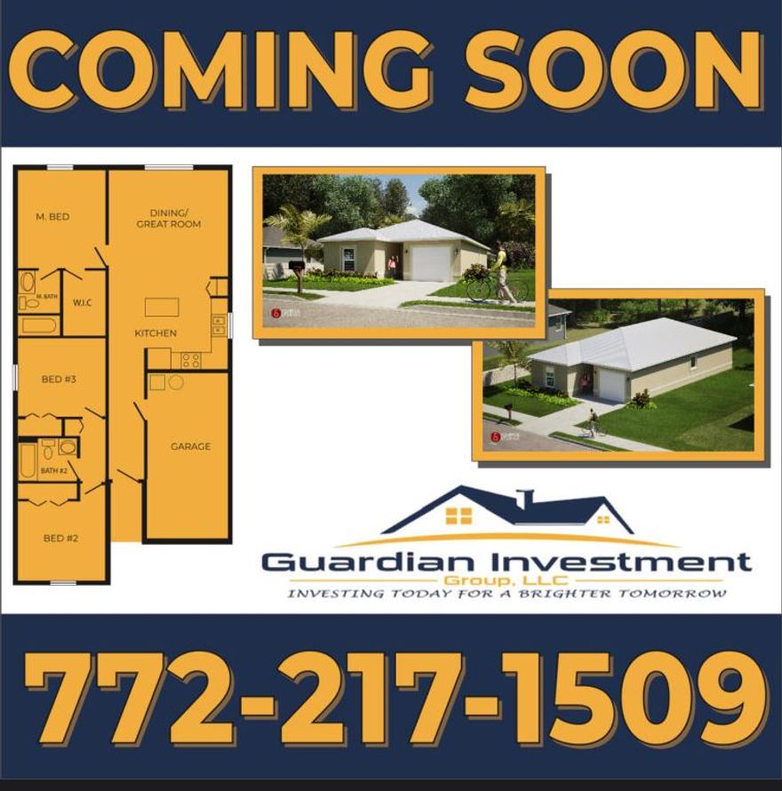 Start your homeownership journey in this brand-new 3-bedroom, 2-bath home with an attached garage. Enjoy modern finishes, energy-efficient design, and a location that can't be beat—walk to Lincoln Park Academy, explore downtown Fort Pierce, and relax by the river or ocean just minutes away. Comfort, convenience, and coastal charm—everything a first home should be! Ask about our first time home buyers program.