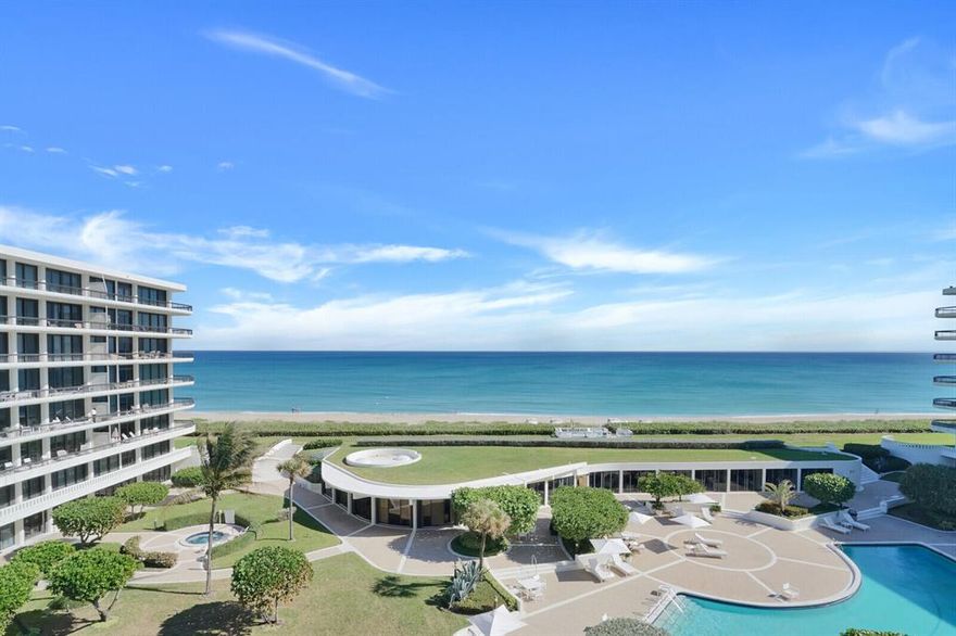 A wonderful large three bedroom, three bath fifth floor condominium residence is now available for purchase.

Amazing Ocean and Lake views with both East and West outdoor terraces.

Tastefully designed in move-in condition including a lovely poolside cabana.