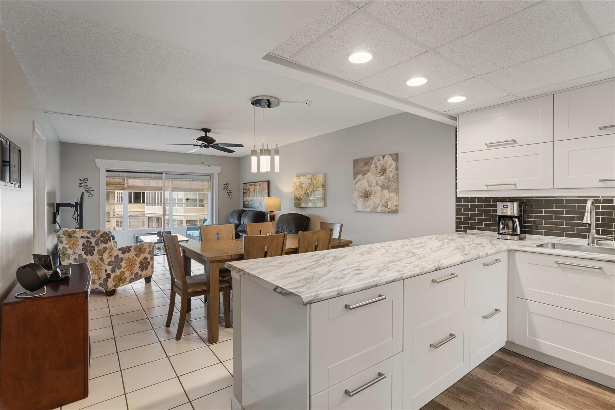 This charming 2-bedroom, 2-bathroom condo is located in a vibrant 55 and over community, perfect for those
looking to enjoy an active lifestyle. The unit is turn-key furnished, allowing for a seamless move-in experience.
Recently renovated, the condo features modern finishes and updates that enhance both comfort and style. Residents
can enjoy a variety of amenities that promote a sense of community and engagement, including recreational
activities, social events, and access to well-maintained common areas. Additionally, the homeowners association is
in excellent financial health, ensuring stability and ongoing investment in the community's facilities and services.
This unit also has impact windows.
