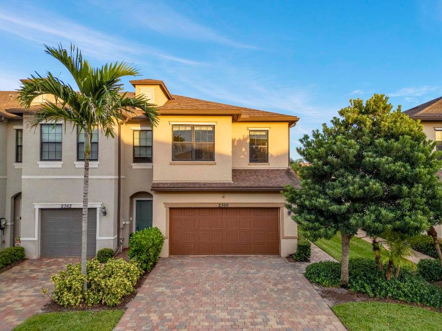 Beautiful 3-bedroom, 2.5-bath home with a 2-car garage and amazing water views. Features include a modern kitchen with a granite island, stainless steel appliances, a walk-in pantry, and an open-concept layout. The spacious primary suite offers a large walk-in closet and plenty of natural light. Enjoy a private fenced patio—perfect for relaxing or entertaining. Located in a gated community with resort-style amenities including a pool, fitness trails, and scenic lakes. Conveniently close to shopping, dining, and major highways.