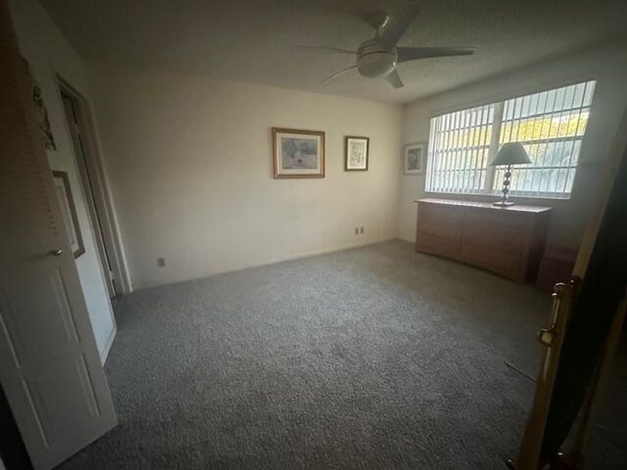 All age community conveniently located in Delray Beach. This furnished 2 bedroom/2 bath with garden view condo is ready to move-in. Close to I-95 and only a few miles away to downtown Delray, situated in a diverse community with a pool and tennis courts near the Atlantic Ocean . Endless dining and entertainment options nearby. Covered Parking in front of the building. Washer and dryer in the unit. 650 Minimum credit score required.
