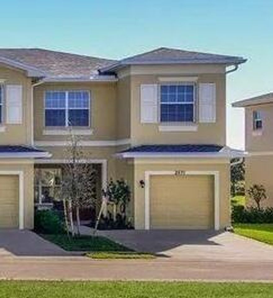 Corner Unit; A MUST SEE newly constructed lakefront Townhouse for rent in the Vizcaya Falls community; (construction completed in Oct. 2020); This home has a great open layout and a separation of the living space and bedrooms; on the first floor you have the living room leading into the open kitchen with a island/breakfast bar, SS Appliances and a half bath; the second floor Master Suite features dual sink vanity, glass enclosed shower and closet, plus two additional bedrooms, and a second full bathroom; this unit also features a Laundry Room and a 1 car garage. You can enjoy a relaxing evening on your own private patio in the backyard through your sliding doors overlooking a beautiful landscape; near major freeways