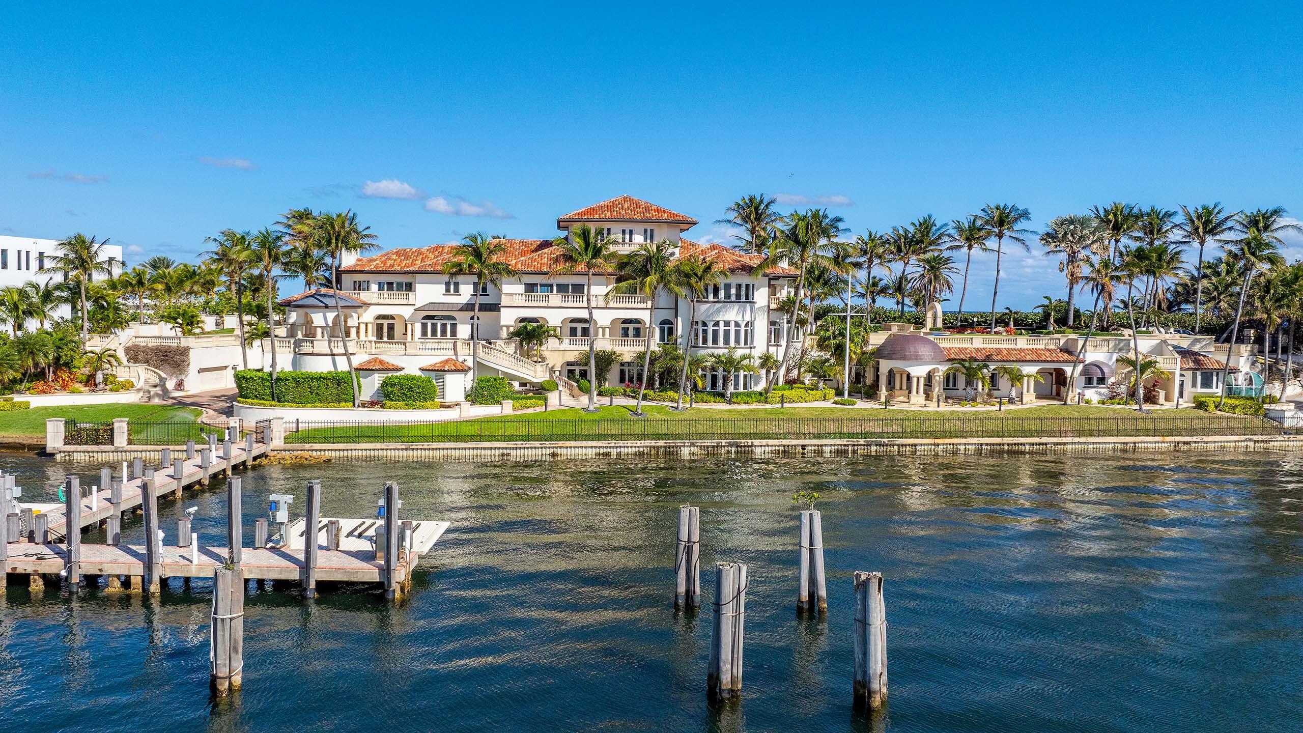 Incredible opportunity to own a rare and unique compound that spans almost 4 acres with 350' of direct Intracoastal waterfrontage and 350' of direct oceanfrontage. The ocean-to-Intracoastal estate has many updates throughout allowing a Buyer to enjoy the home now and/or build from the ground up on one of the most impressive properties in South Florida. Features include stunning views throughout; theater; spacious primary suite; plenty of space for guests; underground tunnel access to oceanfront cabana; 20+ car garage; deep water dockage for multiple watercraft and yacht options; and more. Manalapan residents enjoy gratis membership to the La Coquille Club at the Eau Palm Beach Resort & Spa. Situated between Delray Beach and Palm Beach, this ocean-to-Intracoastal property is a rare find.