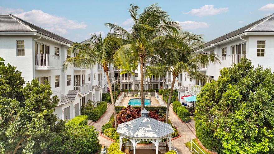 Updated 3 story townhouse in the boutique 18-home community of Palm Island Villas! Featuring 3 bedrooms, 3.5 bathrooms and a 2 car garage, this home is move in ready and being sold fully furnished. All 3 bedrooms are en-suite and one of them conveniently located in the first story, with sliding doors out to the garden. The second story features the ample kitchen with granite countertops, wood cabinets and brand new stainless steel dishwasher, stove and microwave. Large living room, dining area, and balconies overlooking the pool area. Great community with a pool and low HOA! Ceramic and high quality laminate tile floors. Brand new AC unit and all impact doors and windows. Excellent Wilton Manors location near the beach, shopping, dining, airports, downtown Fort Lauderdale and more!