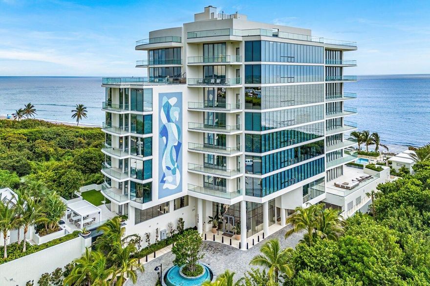 Now offered at an exceptional value, this brand-new oceanfront residence at Seaglass, Jupiter Island, offers direct ocean and Intracoastal views with a private day dock. The only move-in ready new construction on Jupiter Island, Seaglass features just 21 residences with world-class amenities: gated entry, oceanfront infinity pool, spa, fitness center, yoga lawn, club room, fire pit, BBQ area, and dog park. This 3BD, 4.5BA condo spans 4,365 sq ft with 10-ft ceilings, floor-to-ceiling windows, dual Miele dishwashers, gas range, and his-and-her baths. Enjoy an ocean-view balcony with summer kitchen and two climate-controlled garage spaces—minutes from fine dining, shopping, and PBI Airport.