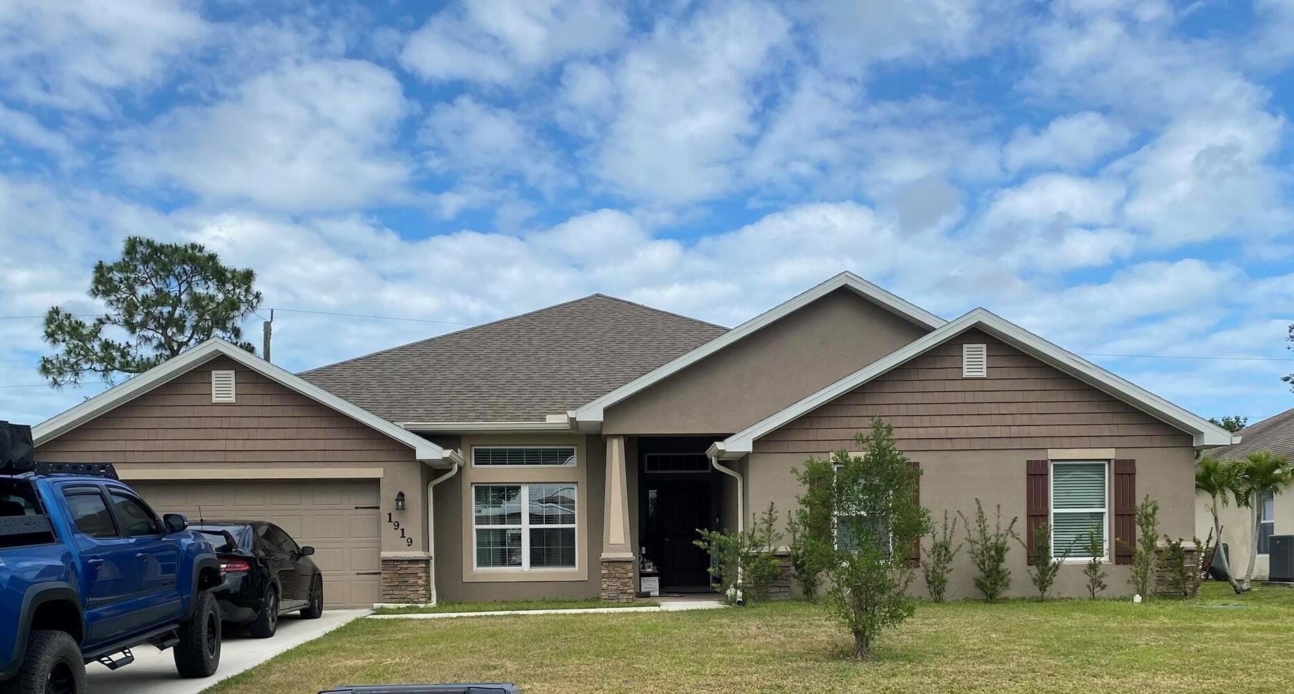 Come see this beautiful 4 bedroom, 3 bathroom 3,685 SqFt home, located in one of the most desirable area in Port St Lucie, close to the turnpike and 95.Open floor plan , gourmet kitchen ,large island , custom cabinetry, oversized pantry, stainless steel appliances.Large master bedroom , with an en suite bathroom consists of a roman tub , separate shower, dual sink. beautiful bedrooms, bathrooms with dual sinks, Washer and Dryer ,fenced private backyard. None refundable $75 Application fee, Credit and background check is required for each applicant in household 18 years and older,Monthly household income must be at least 21/2 the rent. The Rental Application , background / credit check link will be sent by request via email