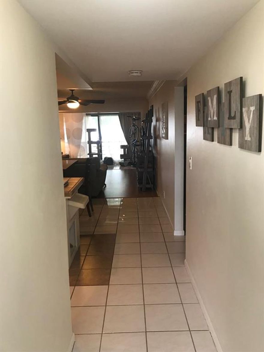 Nice updated 2 Bedroom 2 Bath condo on 2nd. floor overlooking a Canal from the back porch. This community is for all ages and is close to I-95 approx. 1 mile and also close to Congress Ave. This condo is close to shopping and just a short drive to the Beach. Sellers take pride in their Condo and it shows. You won't be disappointed.