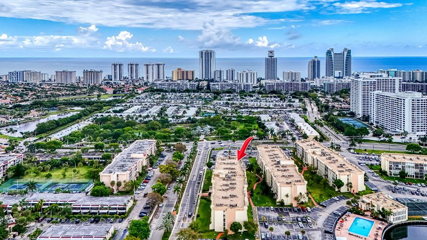 Welcome to DeSoto Park — Your Dream Condo in the Heart of Three Islands! Don't miss this beautifully renovated 2-bedroom, 2-bath condo offering 1,210 sq ft of stylish, move-in ready living in one of Hallandale Beach's most sought-after gated communities. Whether you're a first-time buyer, a growing family, or a savvy investor, this property checks every box. Relax by the Olympic-size waterfront pool overlooking the Intracoastal, challenge a neighbor to tennis, or unwind on your screened balcony with serene garden and water views. The building features secure key-entry lobby access, security cameras, 24 hour and nightly patrol, and convenient laundry on every floor — everything you need without leaving home.  Unbeatable Location, situated in the vibrant Three Islands neighborhood, you're just a short walk to the beach, parks, shops, and restaurants. Minutes from Gulfstream Park, Mardi Gras Casino, Aventura Mall, Downtown Hollywood, and Fort Lauderdale International Airport. Places of worship, top dining, and entertainment are all close by. Perfect for Investors — Rentals Allowed Immediately! This community has no age restrictions and permits rentals right after purchase, making it a fantastic income-producing opportunity in a high-demand area. This one won't last. Schedule a showing today!