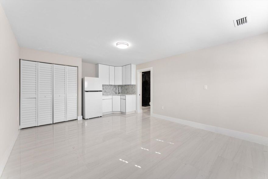 efficiency for rent for 1-2 people. $1300 first month and one month security deposit.if its 2 people $1550 monthly. water and electricity included.