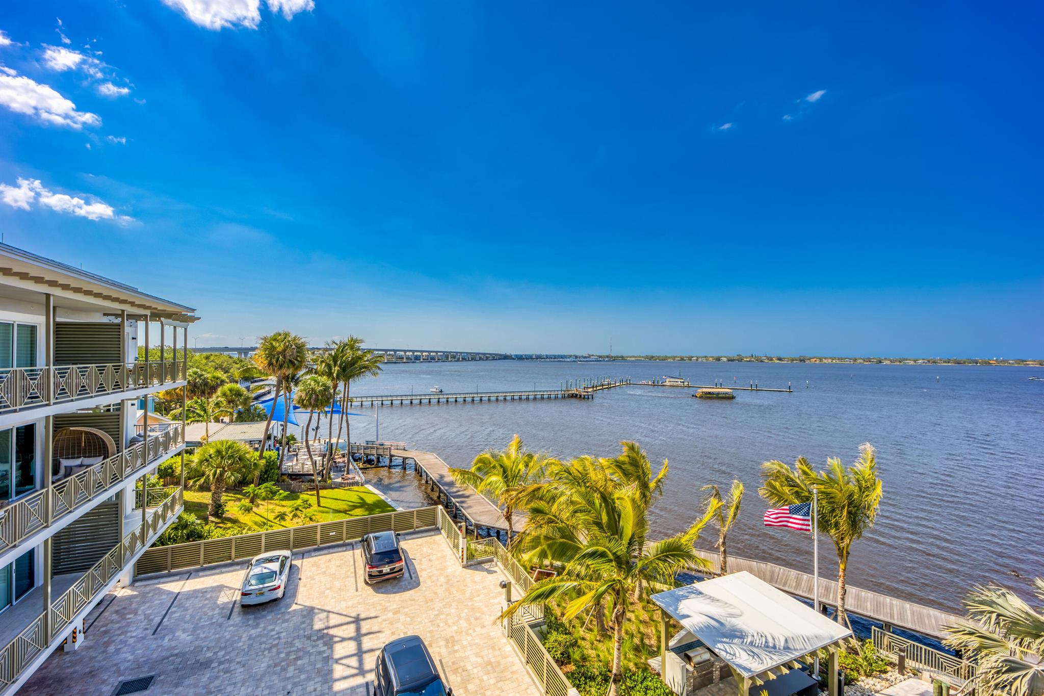 Welcome to Sailfish Cove Unit 405, an elegant waterfront condo offering stunning wide-water views and upscale coastal living. This spacious 1 bedroom, 1 bath unit features an open floor plan, impact windows, and a private balcony perfect for enjoying sunset views. The gourmet kitchen includes stainless steel appliances and granite countertops. The primary suite boasts water views, walk-in closet, and spa-style bath. Enjoy gated access, assigned parking, and a community pool. Ideally located near downtown Stuart, shopping, dining, and beaches. Live the Florida lifestyle in this move-in-ready retreat. Annual lease at $3,900/month. Pet friendly. Call today!