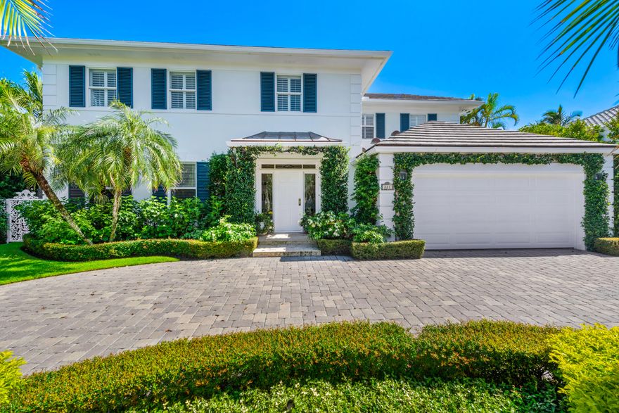 Step inside this inviting gem of a home located on the sought after north end of Palm Beach. This charming two story Bermuda style home boasts 3 bedrooms and 3 1/2 baths. The street also has a deeded day dock and a private cabana on the beach side. Only 3 houses from the ocean and in close proximity to all that Palm Beach has to offer.