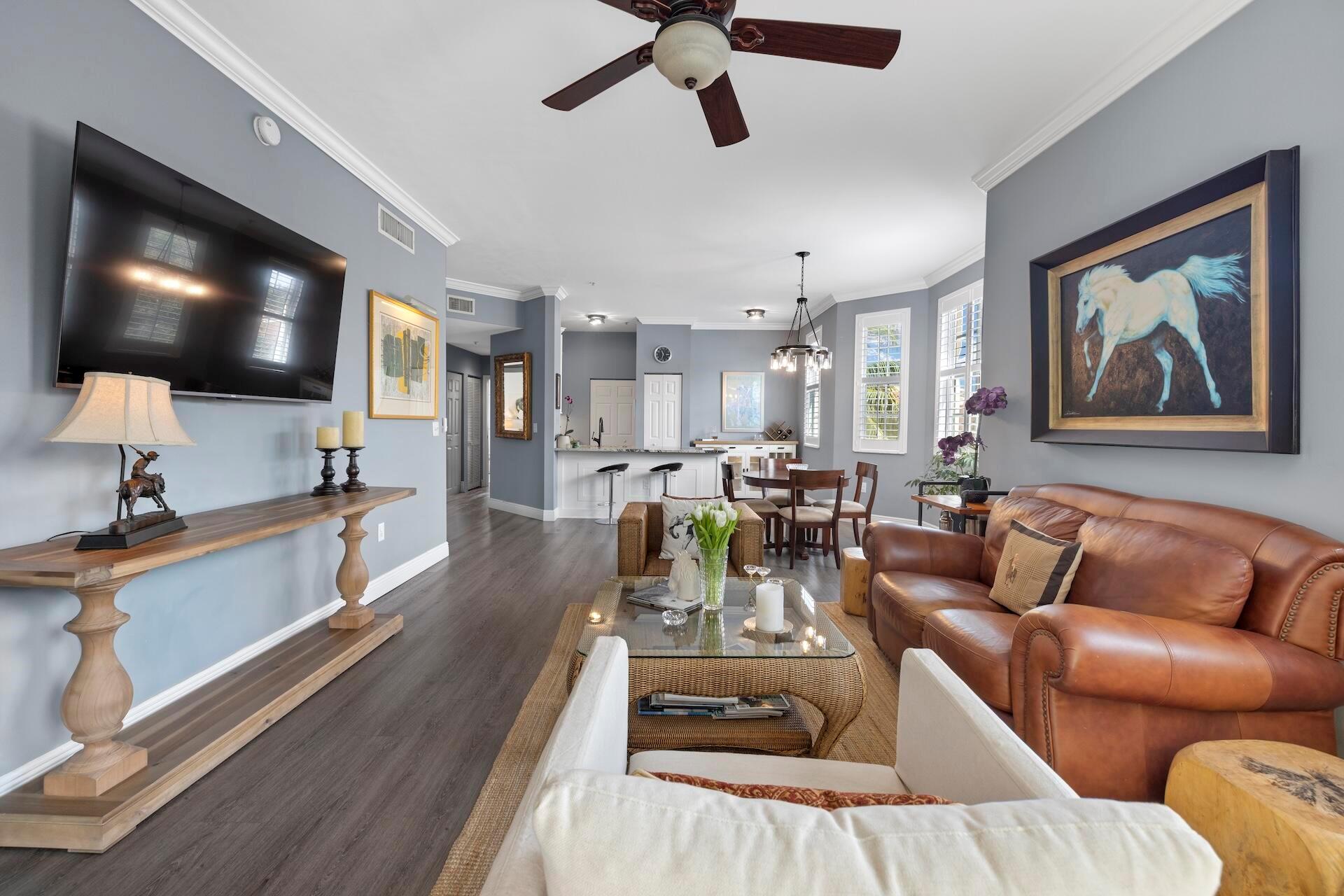 This is your seasonal rental this year! This beautifully appointed 3 bedroom, end unit in St Andrews is centrally located, close to all equestrian activities, restaurants and shoppes. This unit features a new kitchen, with stand alone ice maker, updated master bathroom, plantation shutters, fireplace, a peaceful patio overlooking PB Polo golf, vaulted ceilings and lots of natural light.
