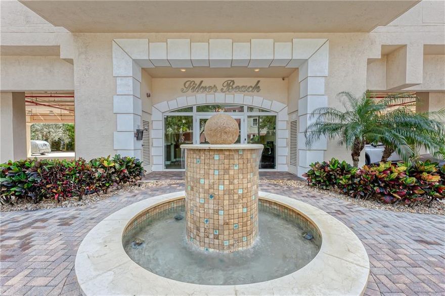 This luxury boutique condo building was built in 2004.  Welcome to Silver Beach --  secured lobby with restricted floor access, a total of 17 units, 3 condos / floor, 1 partially covered parking space / unit, pool, nestled between the Beach & the Intracoastal, half block from each.  Grand double door entry into the spacious open floor plan, 2 bedrooms /2 bathrooms, and 4 balconies!  Kitchen with stainless steel appliances, island counter for entertaining, & German custom cabinets. Primary bedroom - en suite bathroom with jetted tub, separate shower, & marble counter tops.  2 pets OK, total weight of fur babies = 40 lbs. OK to rent 1 time per year, minimum 90 days.  U-shaped unit faces East, all impact windows & doors with views of the Ocean and Intracoastal --- enjoy those coastal breezes!