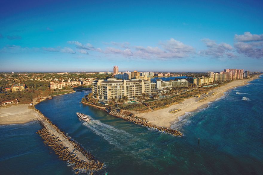 One Thousand Ocean Boca Raton residence 304 glamorously intertwines superb oceanfront views, prime location and luxury lifestyle available to the most discerning of tastes. Residence 304 highlights endless Atlantic Ocean views from a spacious private terrace which boasts over 1,000 SF and includes a private plunge pool and summer kitchen. This direct oceanfront condominium features 3 spacious bedrooms, 4.1 baths, a chef's gourmet kitchen with top-of-the line appliances and private foyer. The grand master suite overlooks the Atlantic Ocean. With the perfect combination of soaring ceilings, floor-to-ceiling windows featuring panoramic views of the Atlantic and precious Majorca limestone throughout, it is no wonder why Residence 304 is truly a sight to behold. It includes a grandiose, custom walk-in closet and beautifully designed bathroom with dual sinks , water closet, and separate tub and shower.
One Thousand Ocean offers its exclusive residents world class amenities, 24-hour security, valet and easy access to the Waldorf Astoria Boca Raton Resort & Club (membership required).  A two car garage and private storage complete this offering. A cabana and a separate additional parking spot available for purchase.