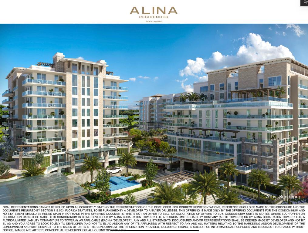 ALINA 210 BOCA RATON CONDO - Residential