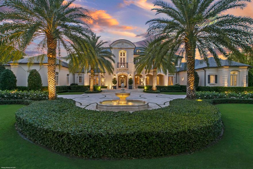 This timeless European Estate Home sits on 1.6 acres in the heart of The Bear's Club.  In fact, it was the first lot selected for purchase in the entire neighborhood due to its expansive front yard view across the largest residential lake in the community, and the rear view to both the 13th and 14th holes of the Jack Nicklaus Signature golf course.  Designed by Randall Stofft Architects and built by Lavelle Construction, the entire 14,023 Total SF home was renovated by Lavelle  in 2015.  Next level features like a slate roof, and interior detailing too numerous to count make this estate a true signature property.