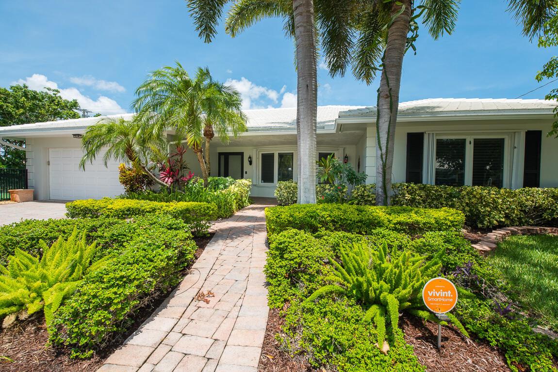 Spacious 3 bed/2 bath home in desirable east Boca Raton, subdivision Camino Gardens. Great floor plan with open kitchen and island that looks out onto the pool. Stainless steel appliances along with whole house water filtration system. This home comes with a 2 car garage, office with built in desk and cabinets, indoor laundry room with tub, cabinets and closet, Entire backyard fenced in, private pool, trex deck, front porch, and much more!  Very pet friendly including a fenced in side yard for a pet run. All backyard furniture comes with house. Great school district as well. Located only 2 miles from the beach! Near I-95, restaurants, shopping, Mizner Park and The Boca Raton.