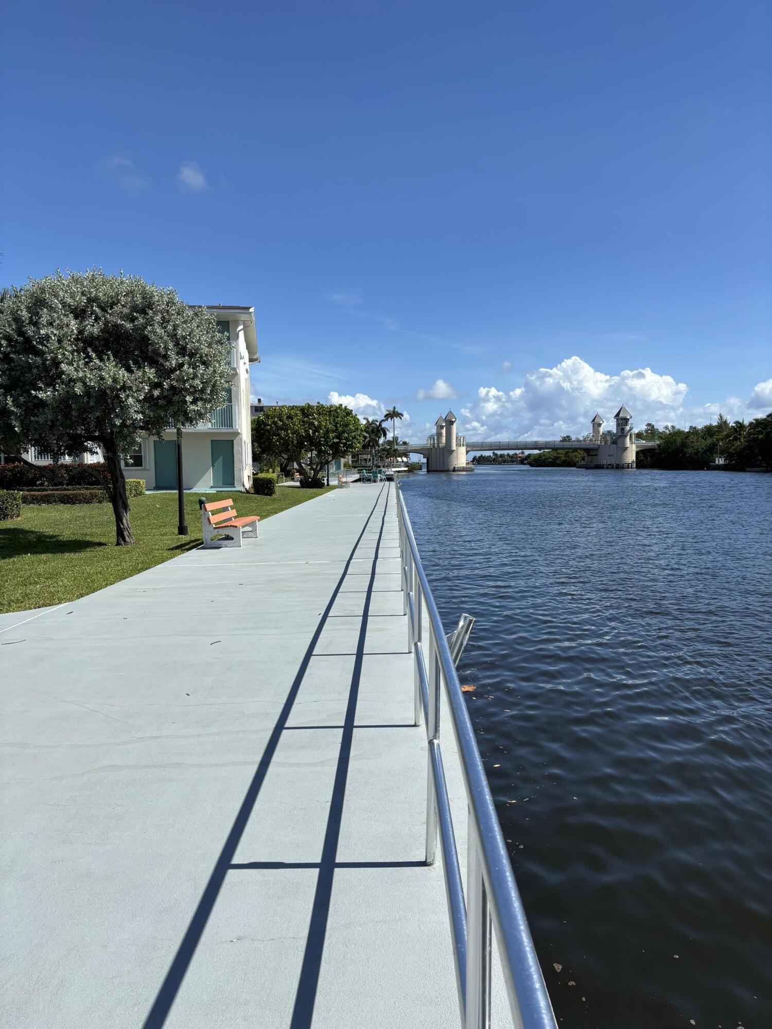 1st floor unit steps away from the community boardwalk. Watch the boats go by from your porch! Coastal furnishings & decor. Central A/C and impact windows and patio door.Available now for periods longer than 6 months.