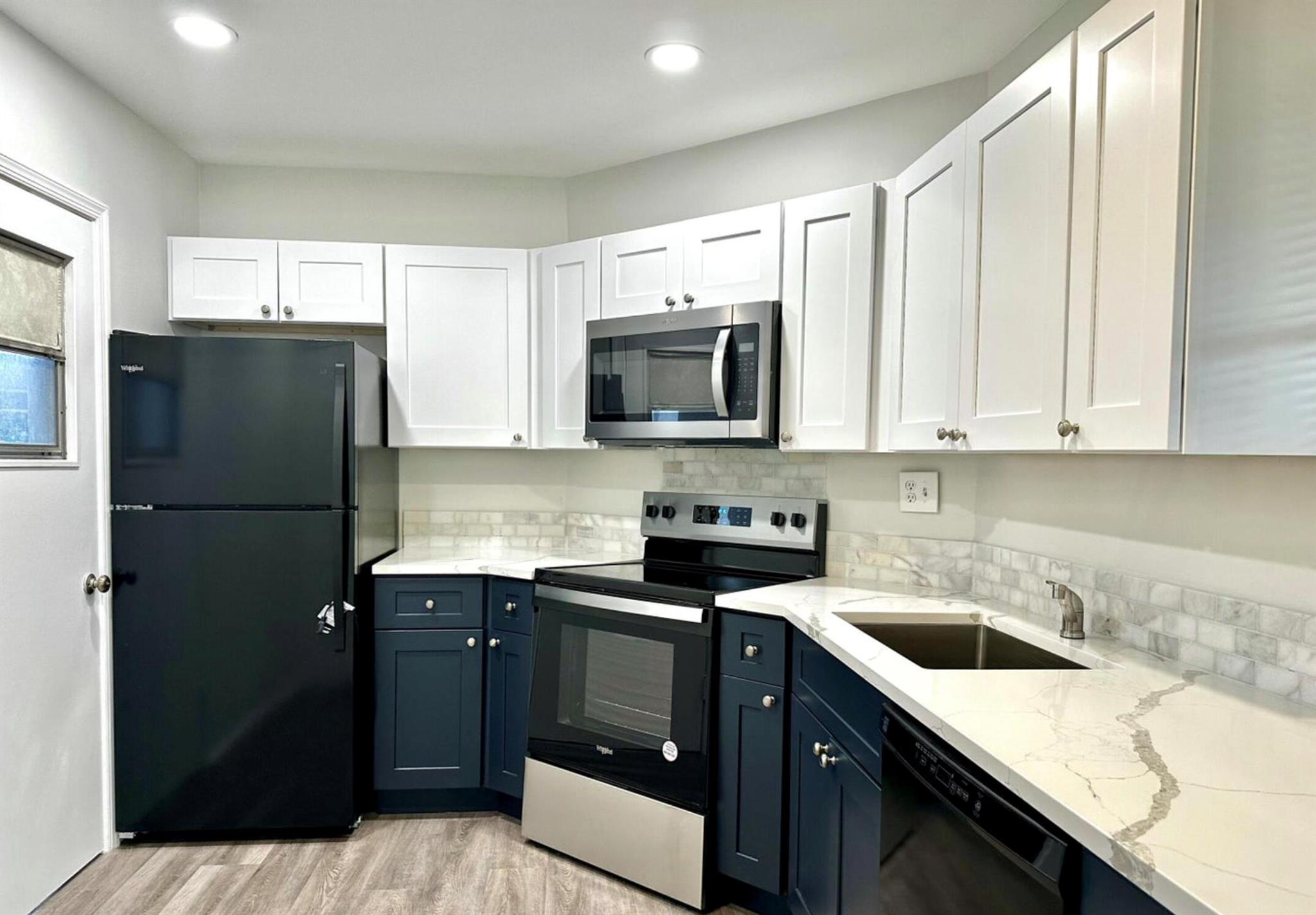 BIG Price Drop! Get the best deal for this fully renovated unit! New Kitchen and Bathrooms! Brand new vinyl plank flooring throughout, no carpets! Dual tone cabinets in kitchen with granite. All new tile, vanities and fixture in full bath with shower and half bath perfect for guests. New lighting, ceiling fans, paint. Spacious and bring living space and covered balcony in this 1 bedroom 1.5 bath 2nd floor condo. Be the first to enjoy this brand new home! This 55+ community is close to parks, shopping, restaurants, airport and beaches.