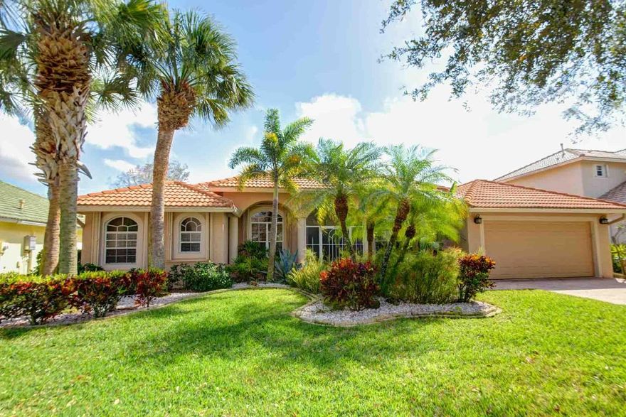 Move Right Into this Remodeled & Expanded Poinciana Model w/4BD/3BA/2CG + Office w/closet that can be 5th Bedroom if needed! Feel the Wonderful Cross Breezes from the Screened-in Porch as you enter and take in Beautiful Views of Your Private Paver Lanai & Screened-in Pool w/Fountain & Planters. Formal Living and Dining Rooms have 24'' Marble laid on the diagonal and New Flooring in 3 Freshly Painted Bedrooms. No Carpet Anywhere! Entertain Guests in Split Floor plan (attached) w/ Huge Family Room Open to the Kitchen which has Sleek Modern Cabinets, SS Appliances, Granite and Gas Range. Gas Dryer & Water Heater too! Renovated Baths & Master has Dual Sinks, Soaker Tub + Tiled (Ceiling to Floor) Walk-in Shower. Expansive Master Bedroom w/ 2 Walk-ins, Brand New A/C & Accordion Shutters! Custom Window Treatments Stay and Furniture is Negotiable. Surround Sound in Family Room and Epoxy Floor in Garage. Originally Owned Home w/ Mango Tree within Walking Distance to Amenities. Egret Landing has Low HOA fees that include clubhouse with fitness center, resort style pool,7 tennis courts (1 lit), basketball court, soccer field playground, and a RV/boat storage lot. Community holds multiple community events for families. There is something for everyone! Tennis clubs, Bunco, Lunch Bunch, Poker, Casino & Moms Night and Dog Wash just to name a few. See Community Video under Photos Tab. All this in Jupiter A+ school district and near wonderful shopping, fabulous restaurants, full service marinas, and spectacular beaches!