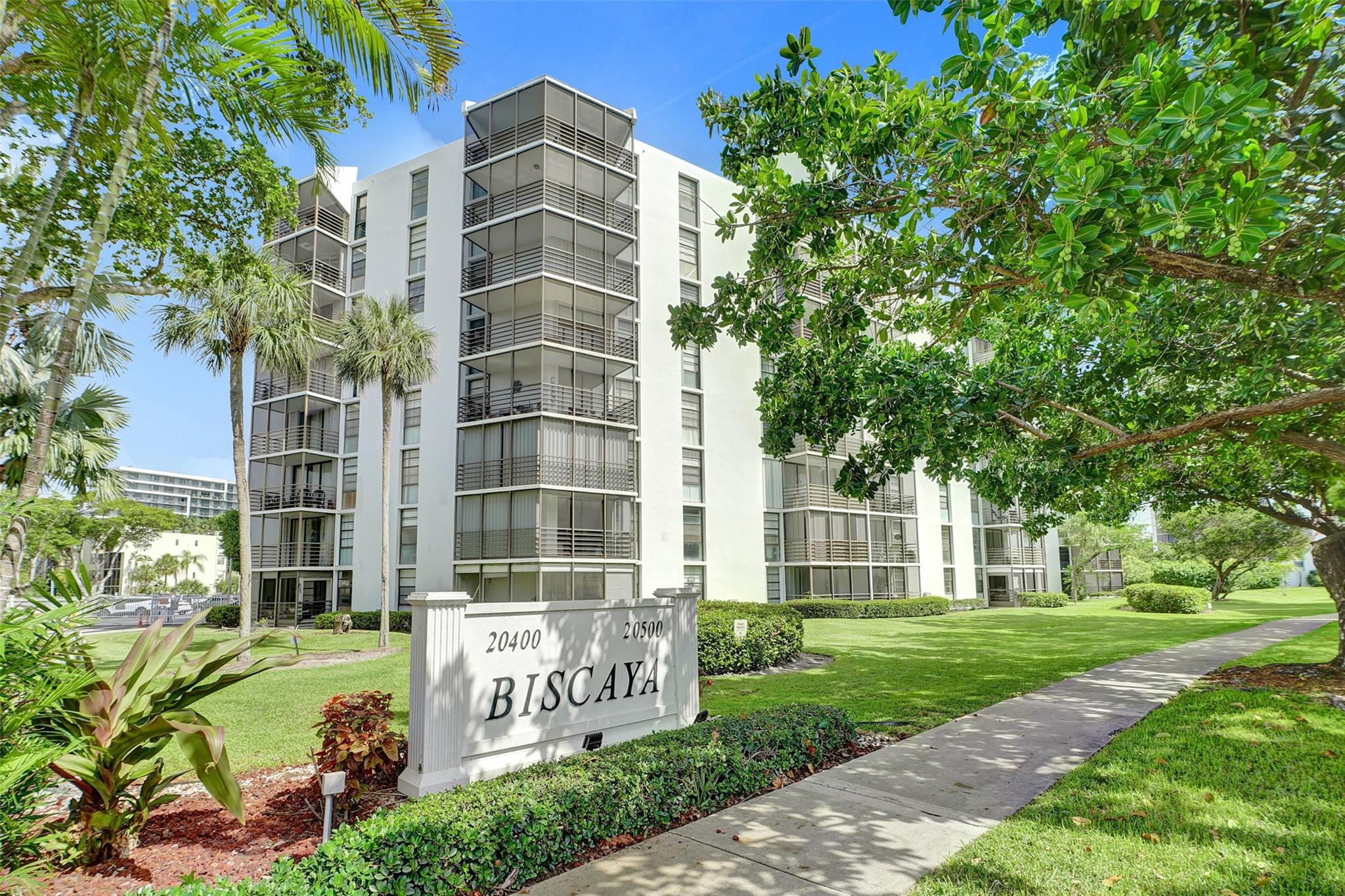 Welcome to Biscaya, a highly desirable & well-maintained 55+ GATED community. Exceptionally located in the heart of Aventura, this SPACIOUS 2BD|2BA condo offers the updates, amenities, & 24hr security you’ve been searching for. Key features include a split floor plan complemented by luxurious tile floors throughout, updated kitchen & bathrooms, impact windows, modern recessed lighting, motorized blinds, large screened-in patio, & master bedroom walk-in closet. Let’s not forget about your assigned parking space conveniently located steps from unit! Enjoy the SAVINGS of having your rent include BASIC CABLE, WATER, & TRASH! Amenities include a heated pool, clubhouse, outdoor grill, library, & more. Association requires a minimum 2 YEAR LEASE, 700+ credit, & NO pets. Schedule a showing today!