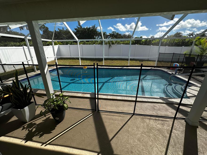 Beautifully updated 3/2.1 Single family home with pool in the heart of Boca Raton and is move-in ready! Vinyl Flooring (2022), Wind Impact windows & sliders, AC (2019), Water Heater (2019) washer/dryer(2019) fence (2019), pool screen and pool refinish(2020) roof (2002). Large bedrooms. Lots of natural light. Updated Kitchen and bathrooms. The neighborhood of Terra Tranquila is small, quiet and peaceful. You are minutes from Town Center Mall, great shopping, dining and the beach! Pet Friendly. Excellent schools District. Can be rented furnished, partially furnished or not furnished. Can be rented for 3 months minimum. Can be rented furnished, partially furnished or not furnished. Can be rented for 3 months minimum.