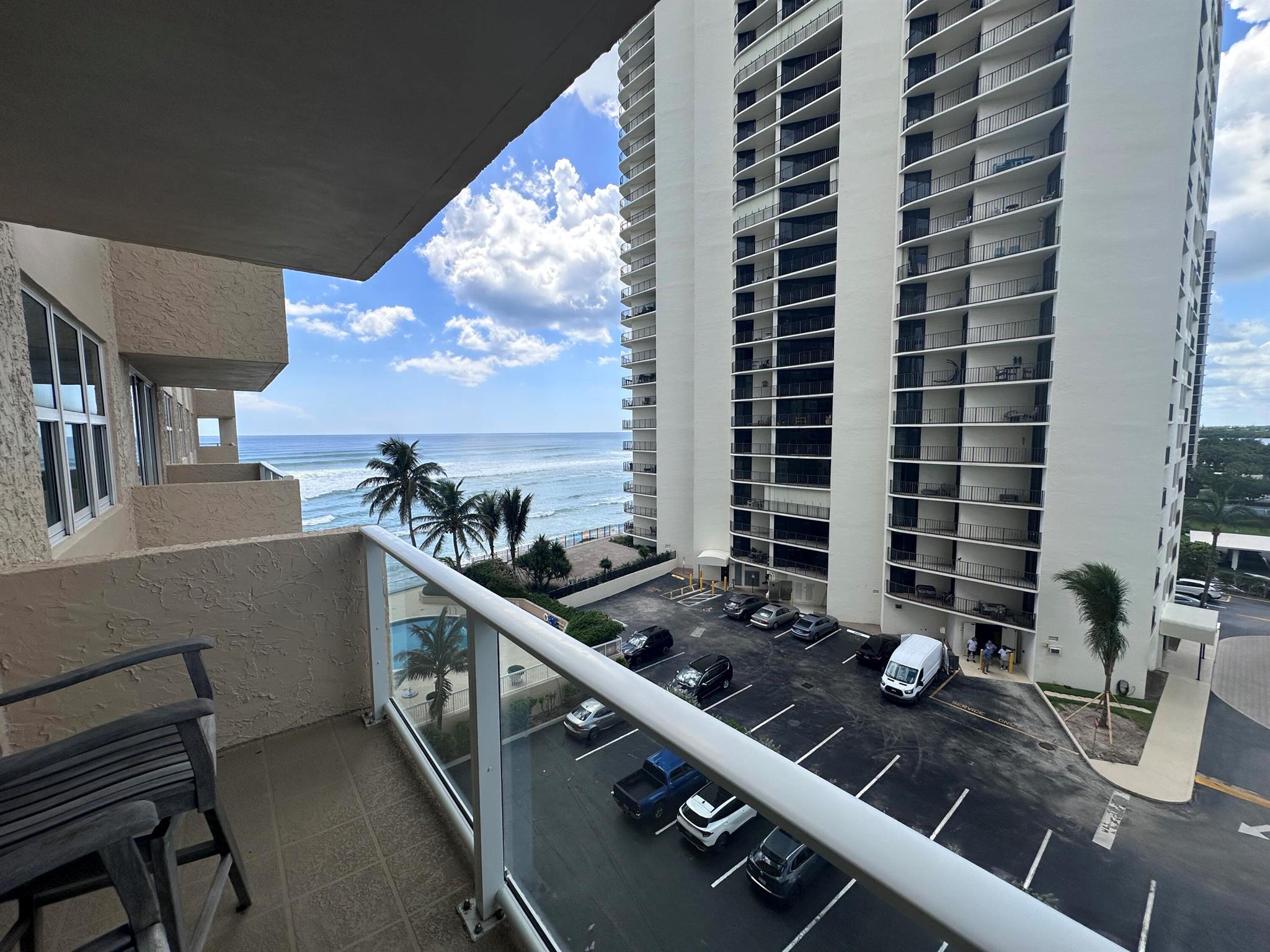 Welcome to your coastal escape on the 6th floor of a desirable Singer Island condominium. This one-bedroom, one-and-a-half-bath residence offers partial ocean views that let you soak in the beauty of Palm Beach County's coastline. With private beach access just steps away, you'll enjoy the perfect blend of relaxation and convenience. The open living and dining area is bright and inviting, leading to a private balcony where you can sip your morning coffee while taking in the sea breeze. The spacious bedroom offers ample storage and a peaceful retreat.Residents enjoy resort-style amenities including a heated pool, direct beach access, fitness center, and on-site management, all within a well-maintained building. Ideally located, you're just minutes from world-class dining, shopping,
