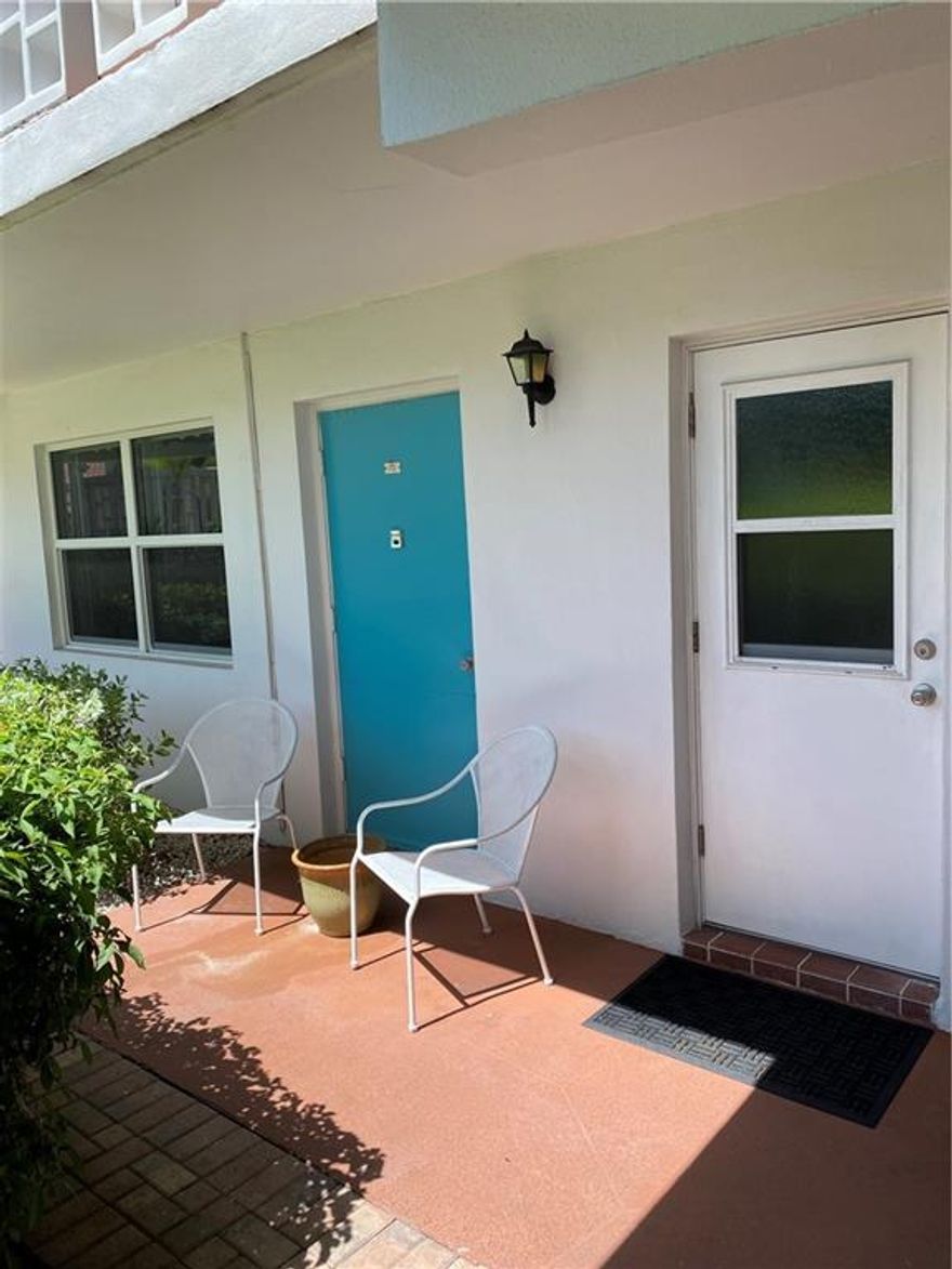 Lauderdale by the Sea, Updated 1 Bedroom 1 Bathroom Condo! You will feel like you are on Vacation every day! Walk to the Beach, Restaurants, Bars and Shopping! This Beautiful unit has Impact Windows throughout, with Plantation Shutters, Tile floors in the Main Living Area, and Bamboo Floors in the Bedroom, Updated Kitchen with Granite Counter tops. The Bath has Floor to Ceiling Tile Walls with a Newer Vanity, and Glass shower doors. A Unique unit with both a front door and a sliding glass door off rear patio entry from parking space. Fantastic built ins, modern lighting with new electrical outlets & switches. An EXCEPTIONAL unit in a GREAT Location!