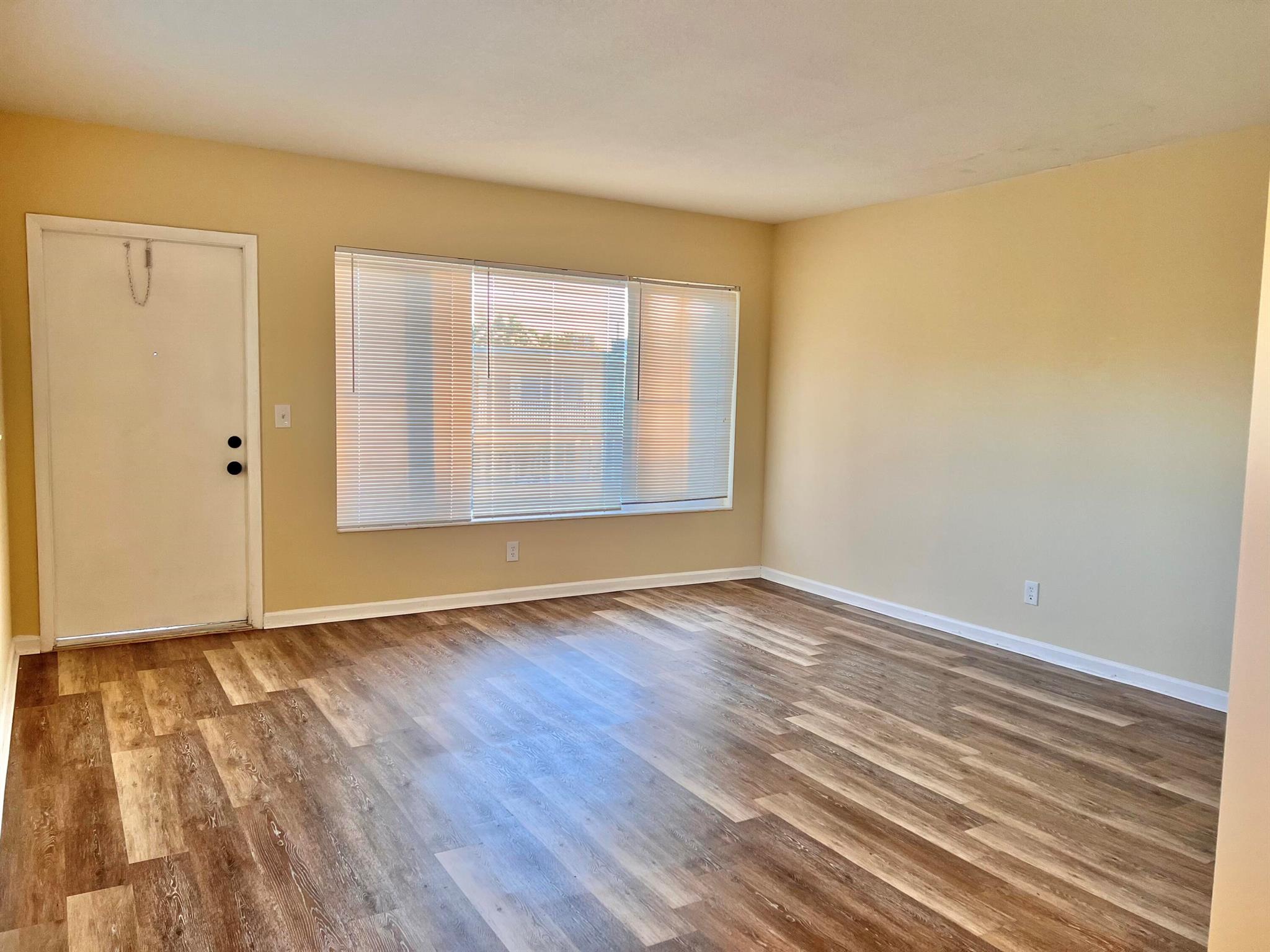 Bright and spacious CORNER UNIT- 1Bedroom-1 bath condo FOR ANNUAL RENT. Second floor. All ages. Community laundry and pool just a few steps from the unit. Central A/C. Impact windows. East Boynton centrally located very close to beaches, restaurants and shopping. Parking for 2 cars. Motorcycles and trucks allowed in the front of the parking area. Water is included in the rent !
