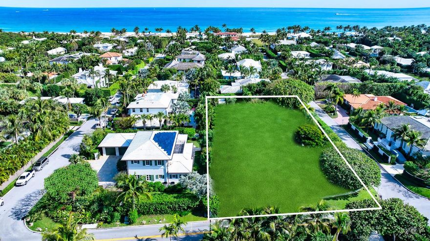 The possibilities are endless at this prime lot with access to the Ocean Terrace Beach Cabana! This oversized lot measuring .56 acres ( 223 feet x 110 + - ) is located on the coveted North End of Palm Beach Island. A rare opportunity, this oversized assemblage includes an existing on-site structure and offers the chance to build a new construction home close to the beach. In addition to being nearby the prestigious Sailfish Club of Florida, this special lot includes easy access to the popular Lake Trail, which is literally just a few steps from the property. The neighborhood feels like you are in the Bahamas, but is also just minutes away from the full array of amenities, infrastructure, entertainment, and five-star dining which Palm Beach and West Palm Beach have to offer! DISCLAIMER: Information published or otherwise provided by the listing company and its representatives including but not limited to prices, measurements, square footages, lot sizes, calculations, statistics, and videos are deemed reliable but are not guaranteed and are subject to errors, omissions or changes without notice. All such information should be independently verified by any prospective purchaser or seller. Parties should perform their own due diligence to verify such information prior to a sale or listing. Listing company expressly disclaims any warranty or representation regarding such information. Prices published are either list price, sold price, and/or last asking price. The listing company participates in the Multiple Listing Service and IDX. The properties published as listed and sold are not necessarily exclusive to listing company and may be listed or have sold with other members of the Multiple Listing Service. Transactions where listing company represented both buyers and sellers are calculated as two sales. "No payments made until title passes" Some affiliations may not be applicable to certain geographic areas. If your property is currently listed with another broker, please disregard any solicitation for services. Information published or otherwise provided by seller, listing company or its representatives is deemed reliable but are not guaranteed and subject to errors, omissions, or changes without notice. Copyright 2025 by the listing company. All Rights Reserved.