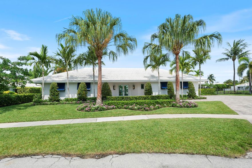 Spectacular Renovated One-Story Five Bedroom Waterfront Estate, One of the Largest Waterfront Lots in Camino Gardens,188 Ft Seawall, Expansive Water Views Throughout, 3450 +/- A/C Sq Ft, Vaulted Tongue & Groove Ceiling Living Room w/ Electric Fireplace, Custom Kitchen featuring a Carrara Marble Island & Bosch Appliances, Large Family Room w/ Views of Waterway & Pool, Primary Bedroom has Sweeping Views, a Luxurious Primary Bathroom w/ Mosaic Marble Inlay Floors, Two Vanities, Oversized Spa Shower & Soaking Tub, 2021 Whole House Generac Generator & 500 Gal Tank, Fully Fenced Rear Yard 2021,  Long Paver Driveway leads to Side Entrance 2 Car Garage, See More Info, A MUST SEE HOME! All Information herein is deemed reliable but  not guaranteed, Buyers must confirm all Information & Measurements